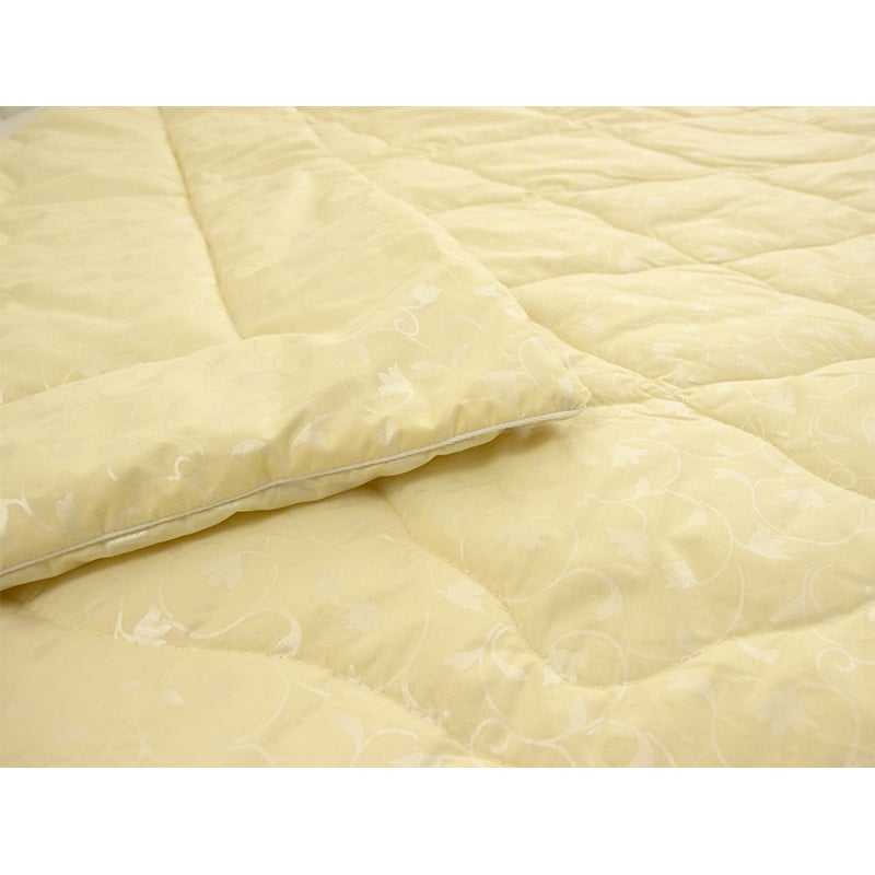 Одеяло шерстяное Руно Нежность, двуспальное, тик, 205х172 см, молочное (316.29ШНУ_Молочний вензель) - фото 5
