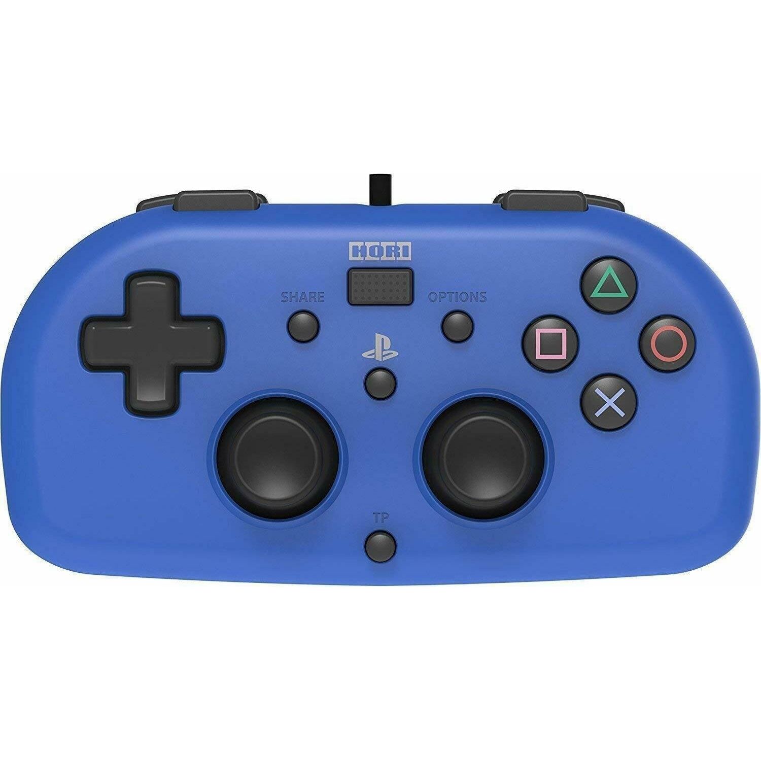 Геймпад Hori проводной Mini Gamepad для PS4 Blue, синий - фото 1