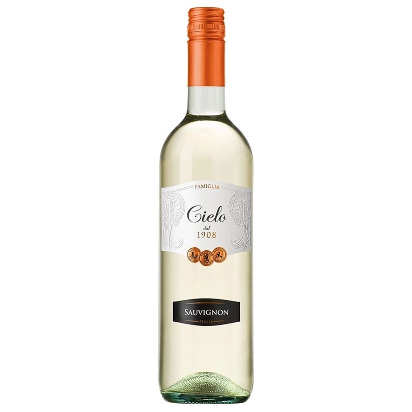 Вино Cielo e Terra Sauvignon IGT, біле, сухе, 12%, 0,75 л - фото 1