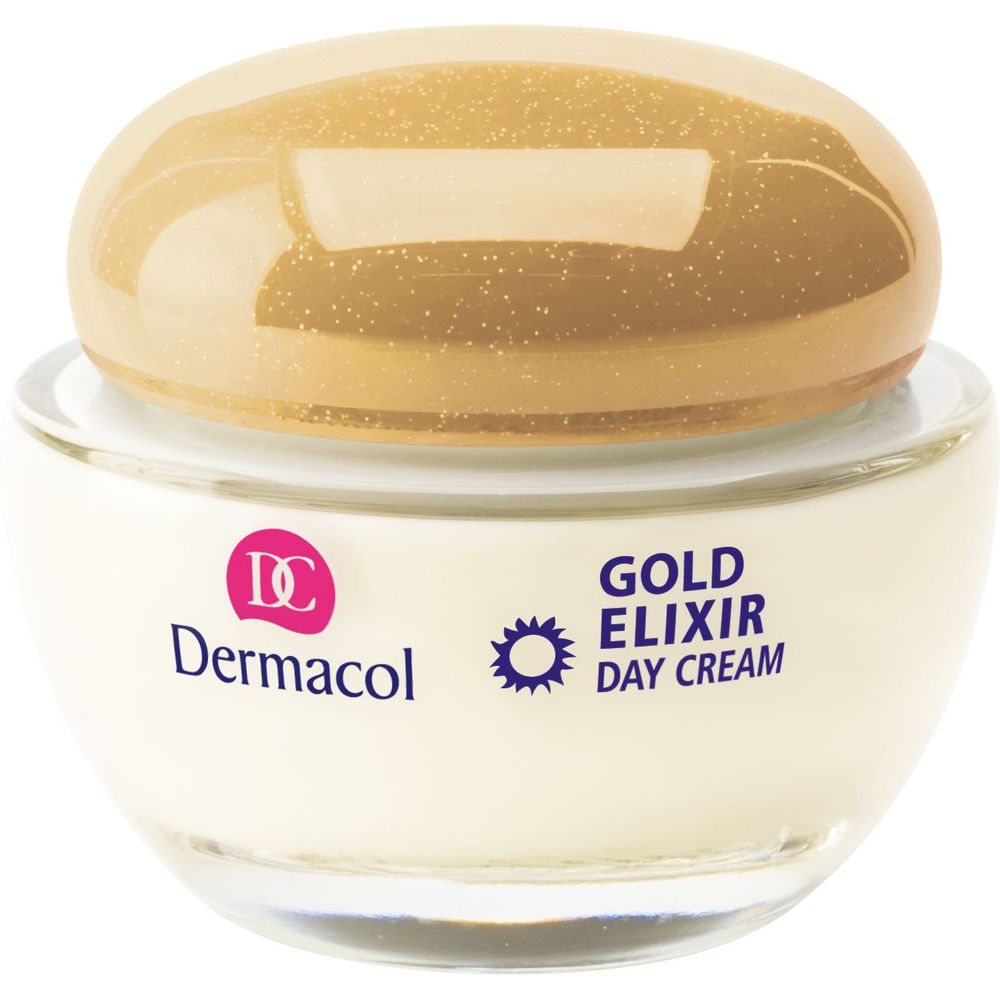 Крем дневной омолаживающий Dermacol Gold Elixir Rejuvenating Caviar Day Cream SPF 10, 50 мл - фото 1