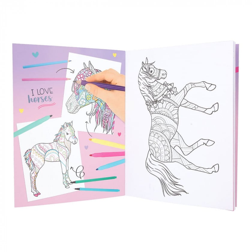 Альбом для раскраски и дизайна Miss Melody Horses (411648) - фото 7