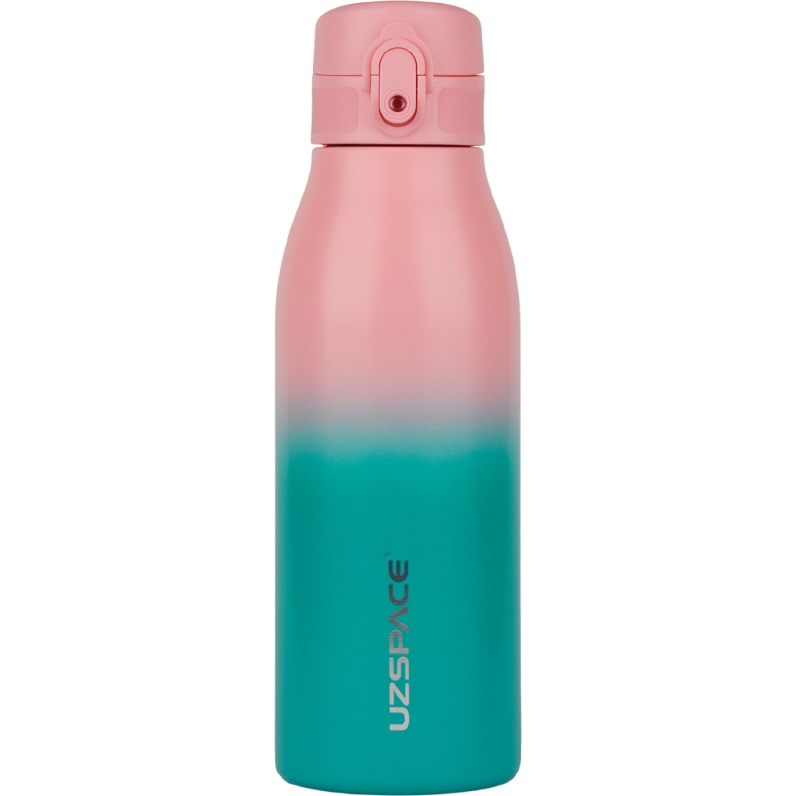 Термобутылка UZspace Iron Gradient 600 мл розовая с голубым (4203) - фото 1