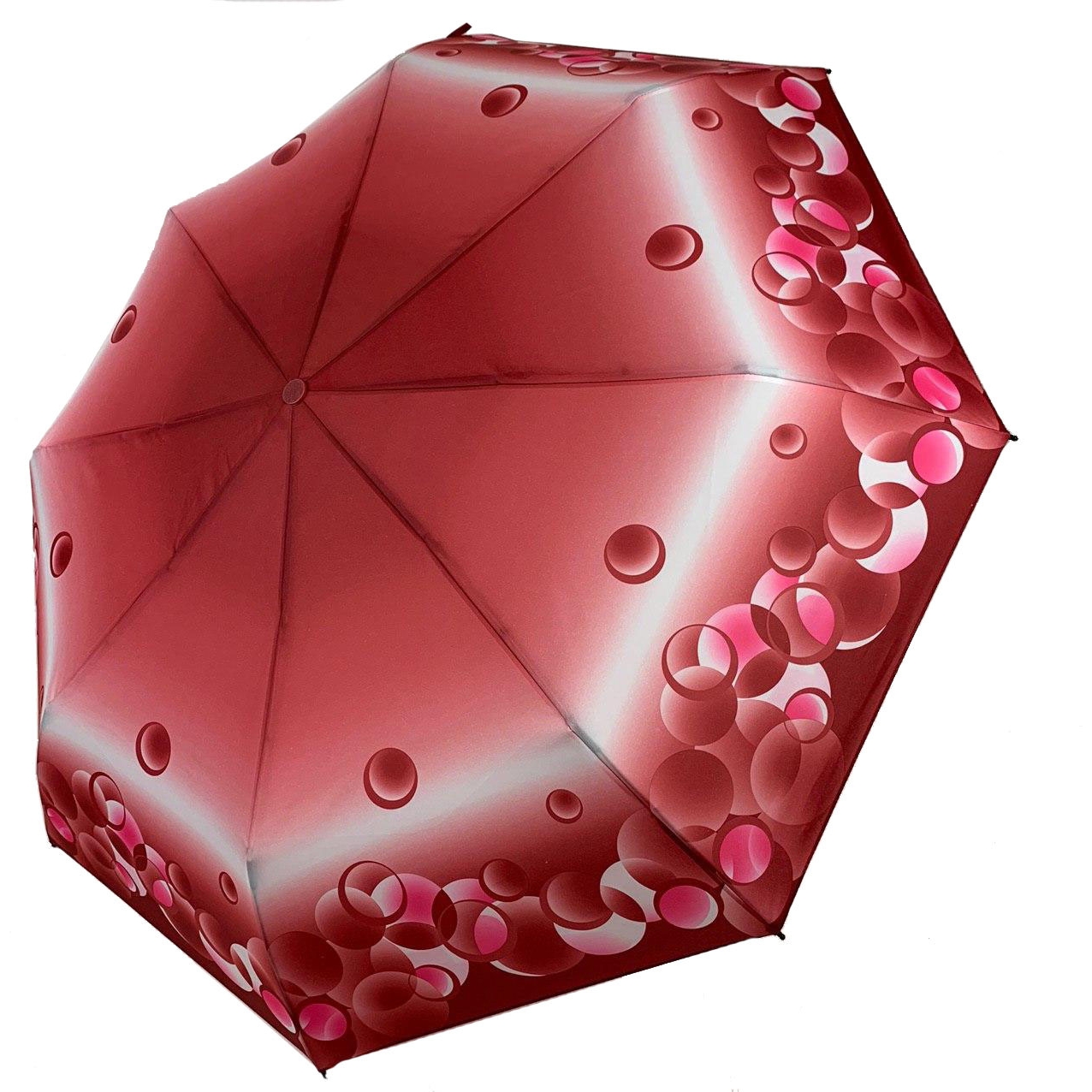 Женский складной зонтик механический S&L 97 см красный - фото 1