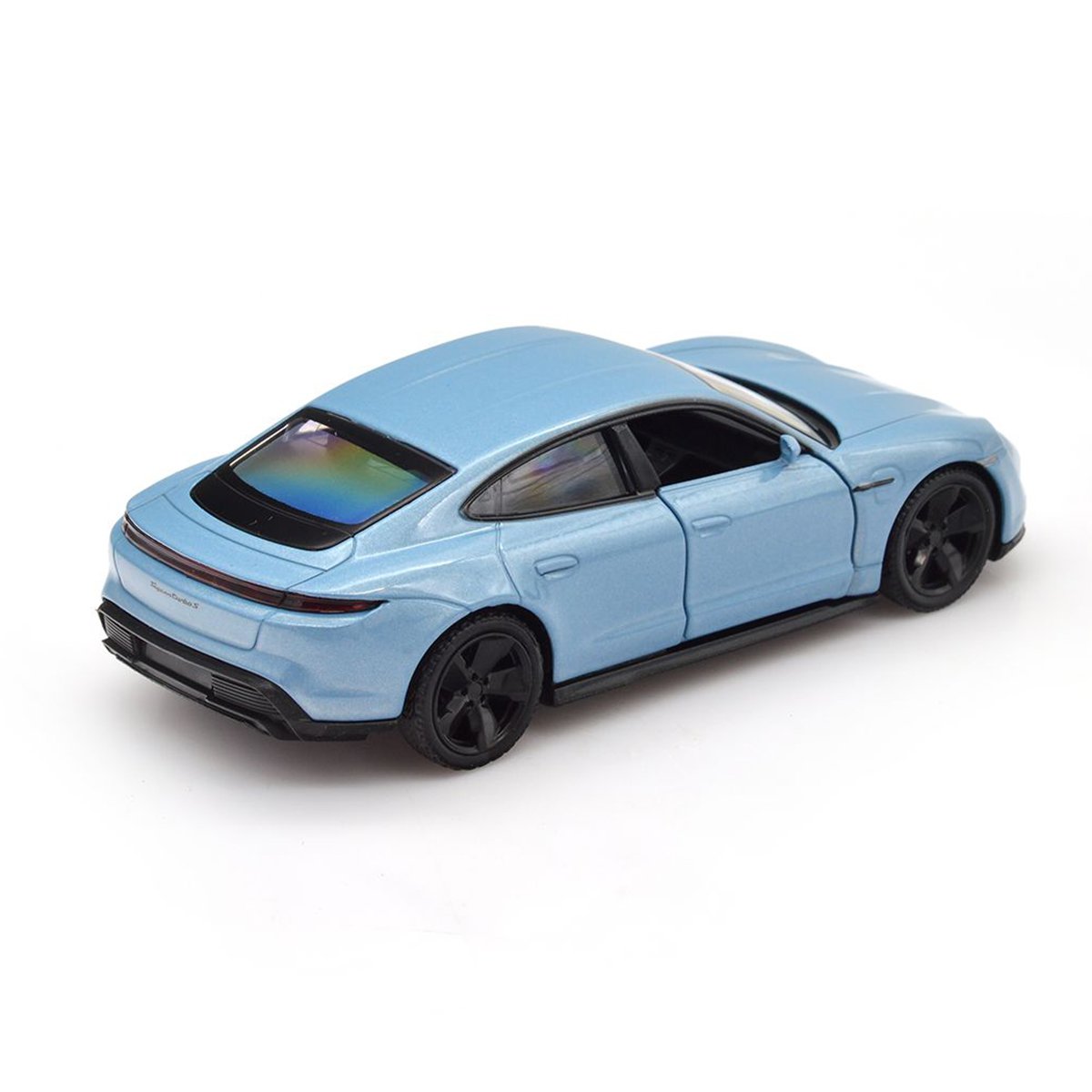Автомодель TechnoDrive Porsche Taycan Turbo S, 1:32, синя (250335U) - фото 4