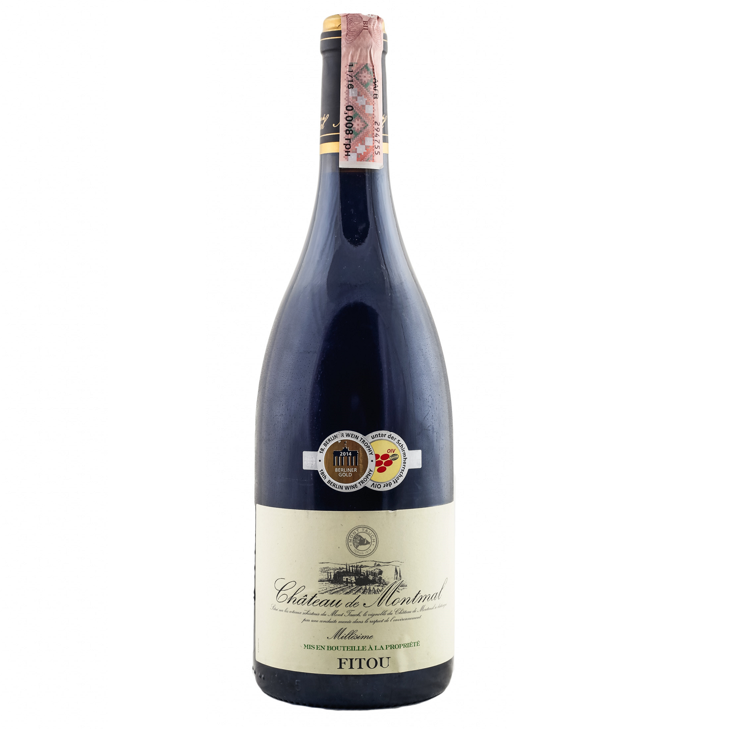 Вино Chateau de Montmal Fitou, червоне, сухе, 0,75 л - фото 1