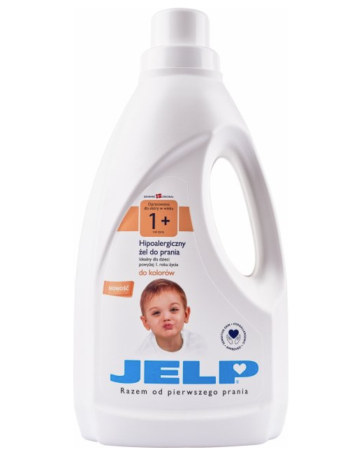 Фото - Пральний порошок Гіпоалергенний гель для прання Jelp 1+, для кольорових тканин, 1,5 л