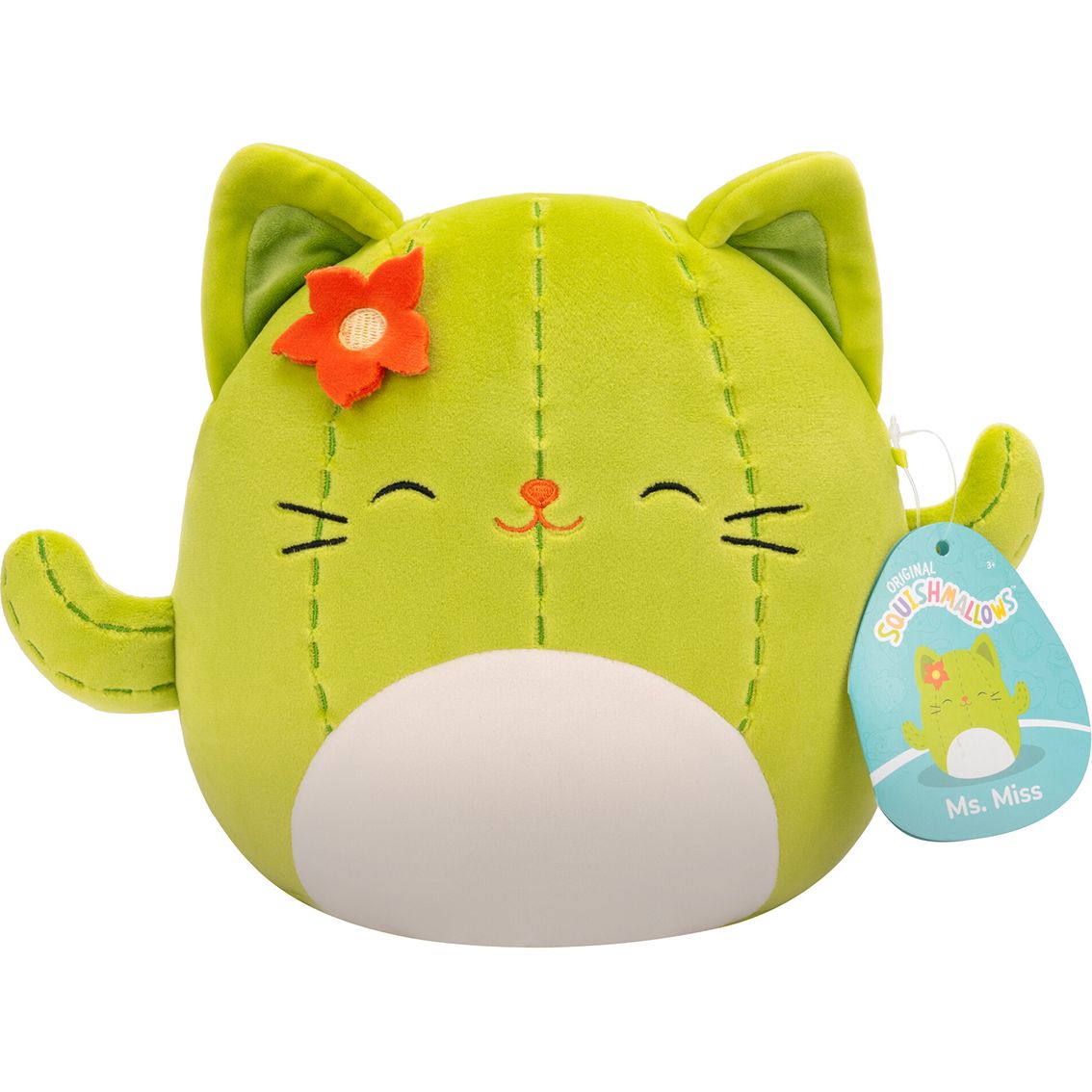 Мягкая игрушка Squishmallows Кактус Кошка Мисс 19 см (SQCR06594) - фото 7