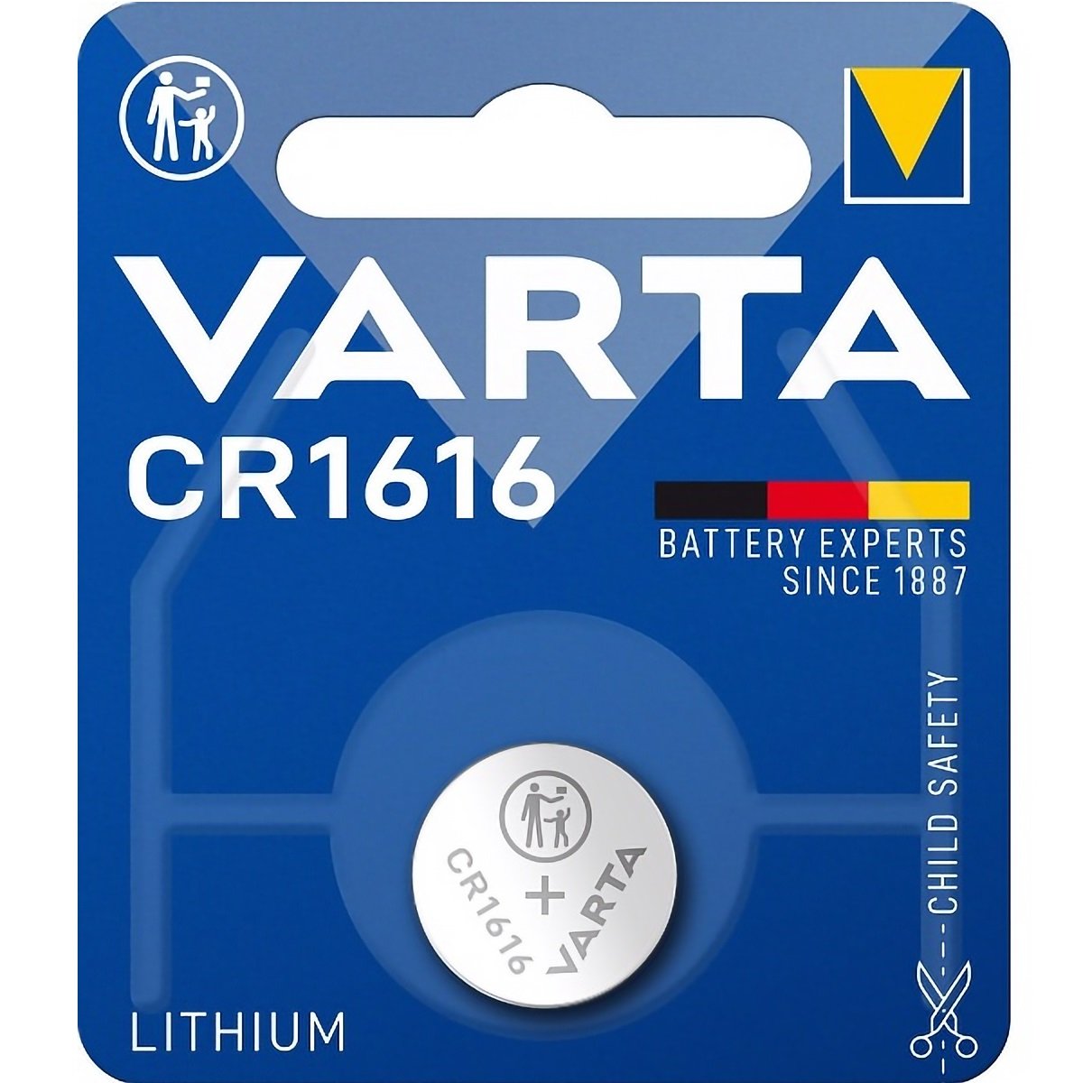 Батарейка Varta CR 1616 Bli 1 Lithium, 1 шт. (6616101401) - фото 1