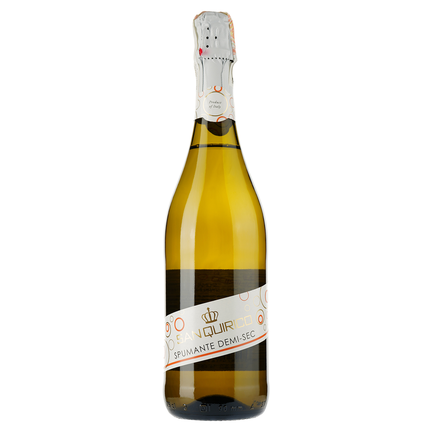 Вино ігристе San Quirico Vino Spumante Demi-Sec, біле, напівсухе, 0,75 л - фото 1