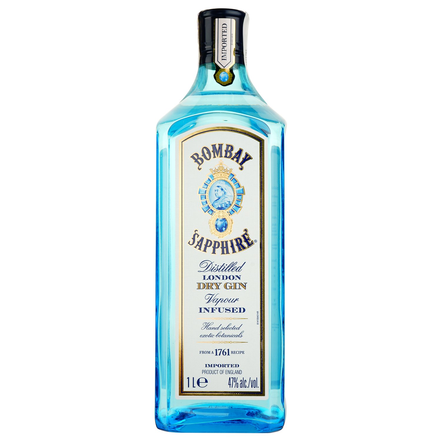 Джин Bombay Sapphire London Dry Gin, 47%, 1 л (90210) - фото 1