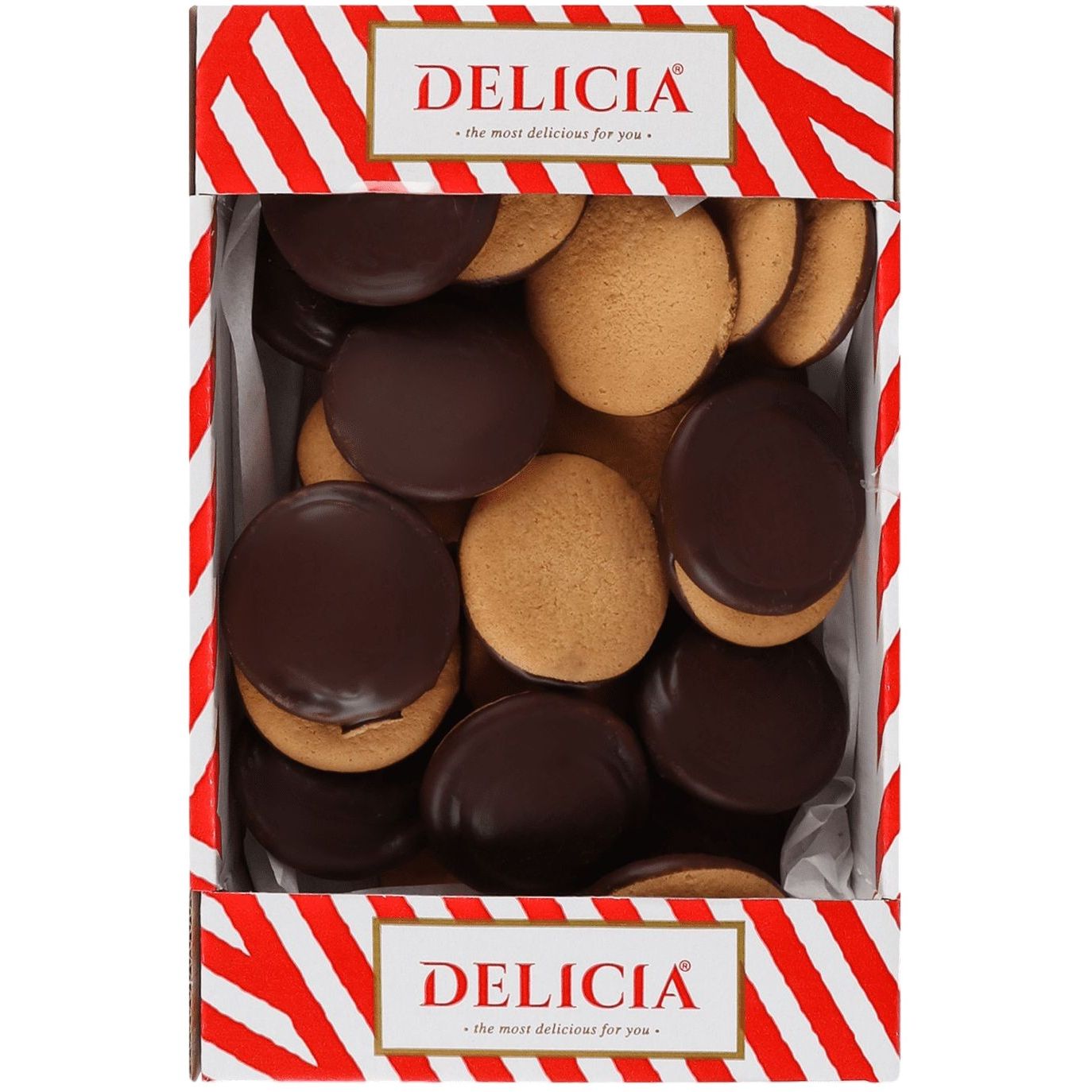 Печенье Delicia со вкусом вишни сдобное 0.5 кг (840712) - фото 1