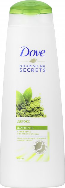 Шампунь-детокс Dove Nourishing secrets Матча и рисове молоко, 400 мл - фото 1