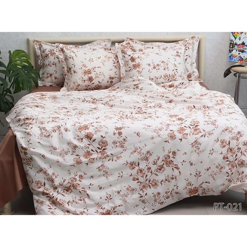 Комплект постільної білизни TAG Tekstil з компаньйоном 2-спальний Різнокольоровий 000240929 (PT-021) - фото 1