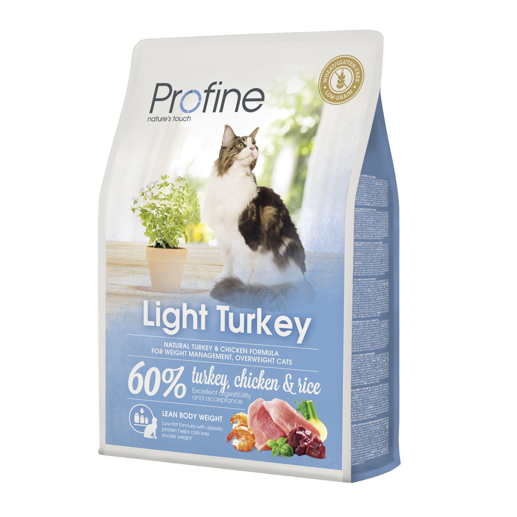 Сухой корм для кошек с лишним весом Profine Cat Light, с индейкой и курицей, 2 кг - фото 1