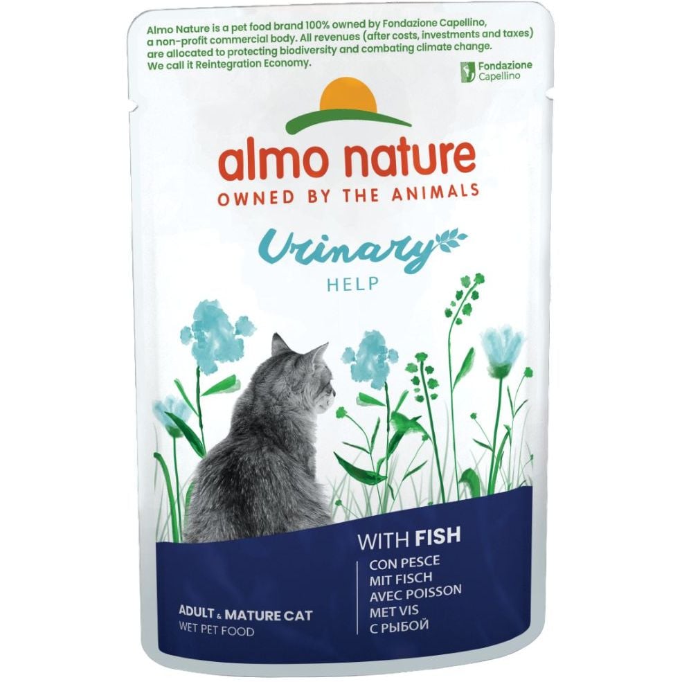 Вологий корм для котів Almo Nature Holistic Functional Cat з профілактикою сечокам'яної хвороби з рибою 70 г (5296) - фото 1