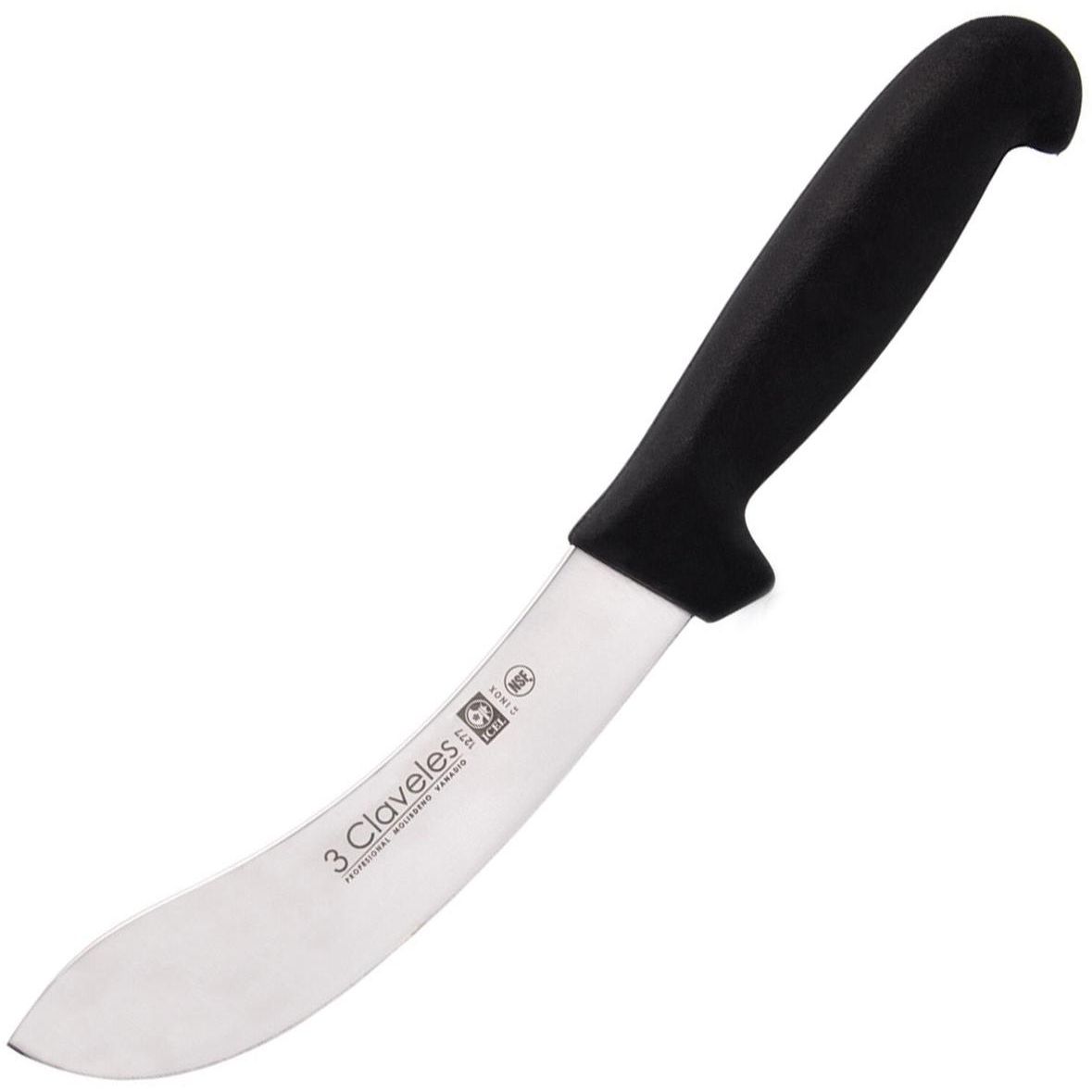 Нож для снятия кожи 3 Claveles 160 мм Черный 000291630 - фото 1