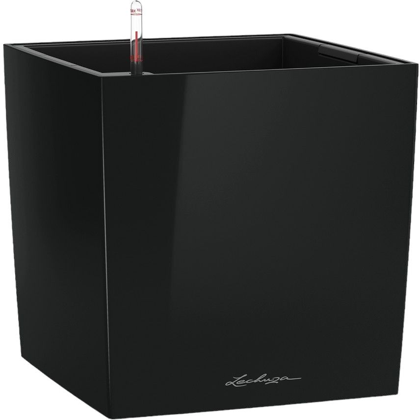 Вазон Lechuza Cube Premium 40/40/40 чорный (16369) - фото 1