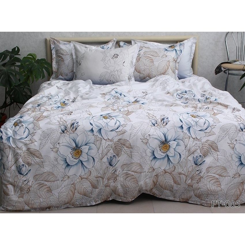 Комплект постельного белья TAG Tekstil с компаньоном 2-спальный Разноцветный 000240938 (PT-005) - фото 1