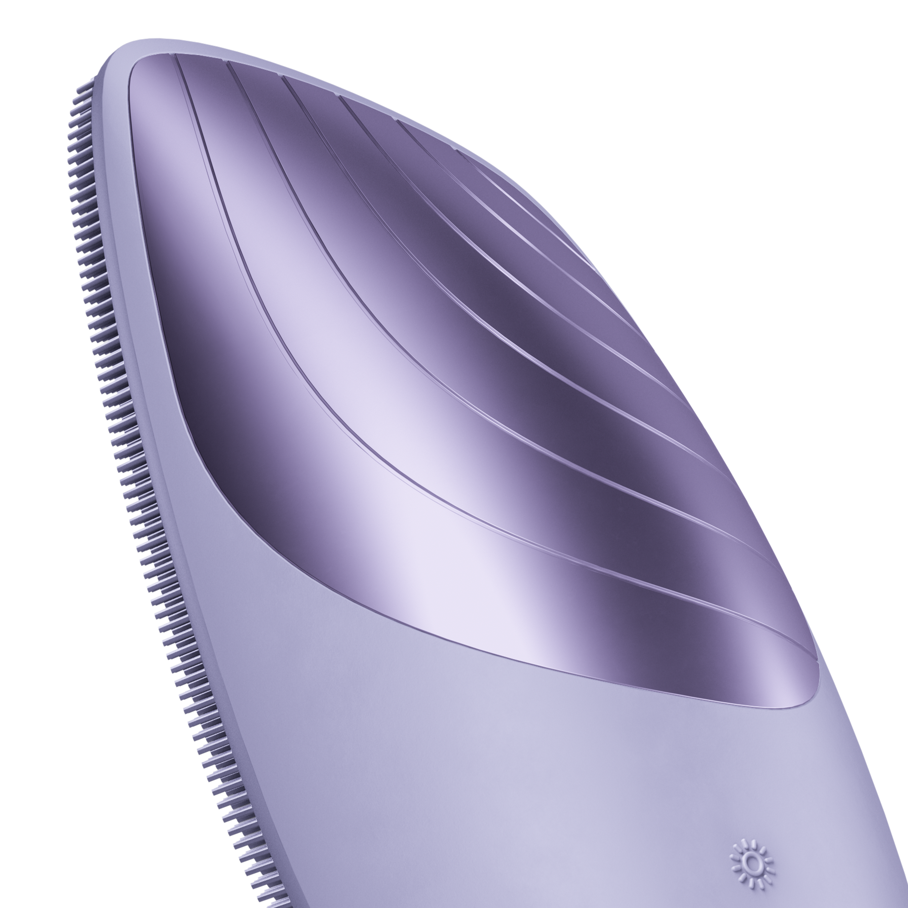 Электронная звуковая термощетка для лица GESKE Sonic Thermo Facial Brush 6 в 1 фиолетовая - фото 4