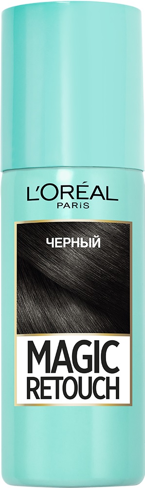 Тонуючий спрей для волосся L'Oreal Paris Magic Retouch, відтінок 01 (чорний), 75 мл - фото 1