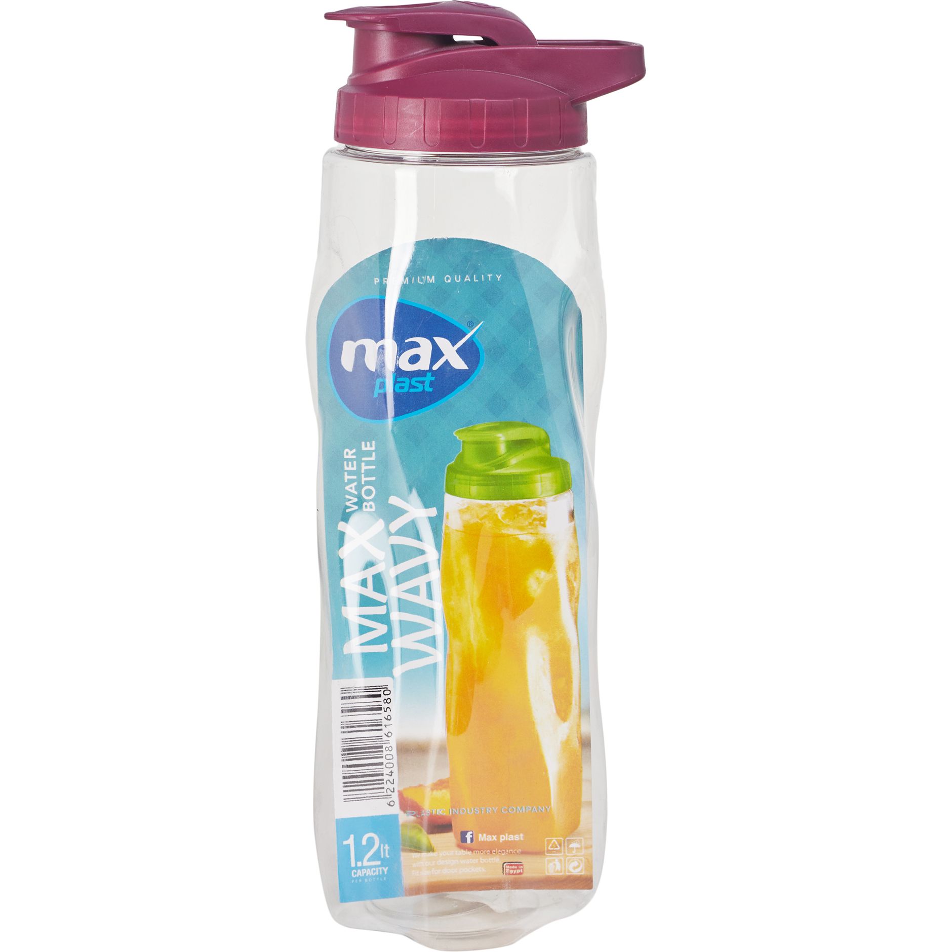 Бутылка Max Plast Max Wavy Water Bottle 1.2 л - фото 1