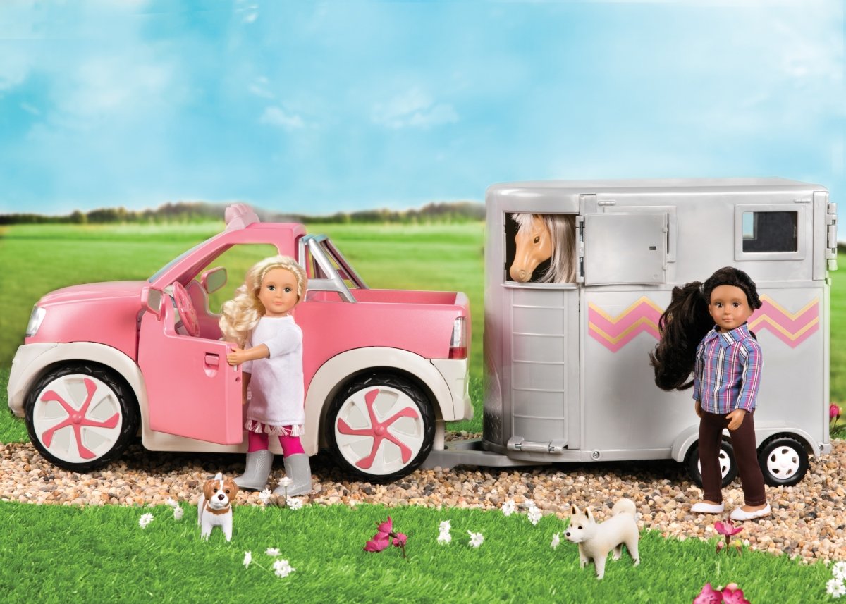 Транспорт для кукол Lori Джип с FM-радио, розовый (LO37033Z) - фото 4