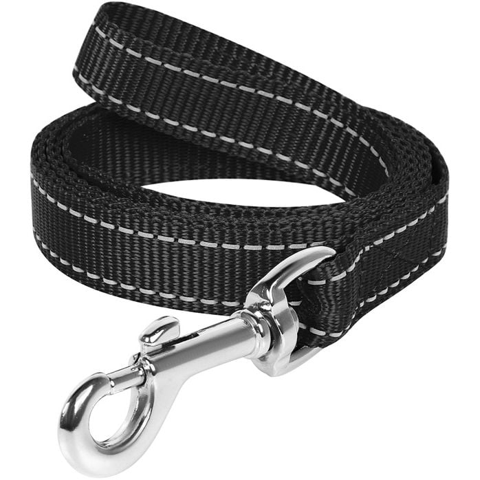 Повідець для собак Dog Extremе, нейлоновий, 200х1,4 см, чорний - фото 1