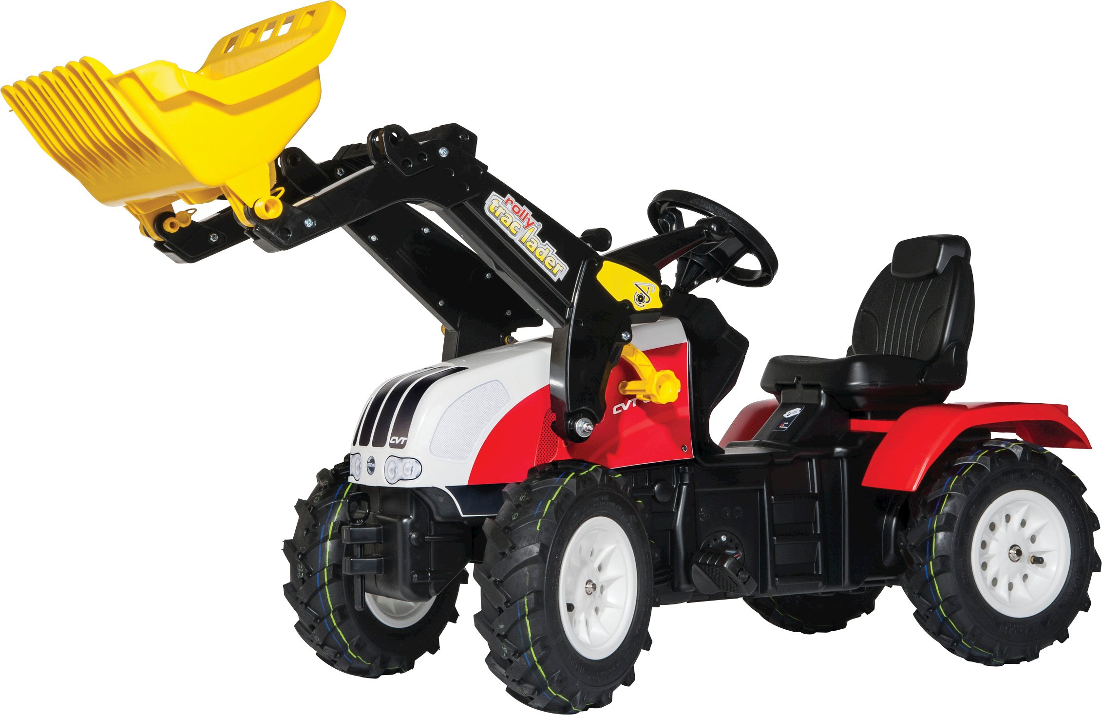 Педальный трактор Rolly Toys rollyFarmtrac Steyr 6240 CVT, красный с желтым (46331) - фото 1
