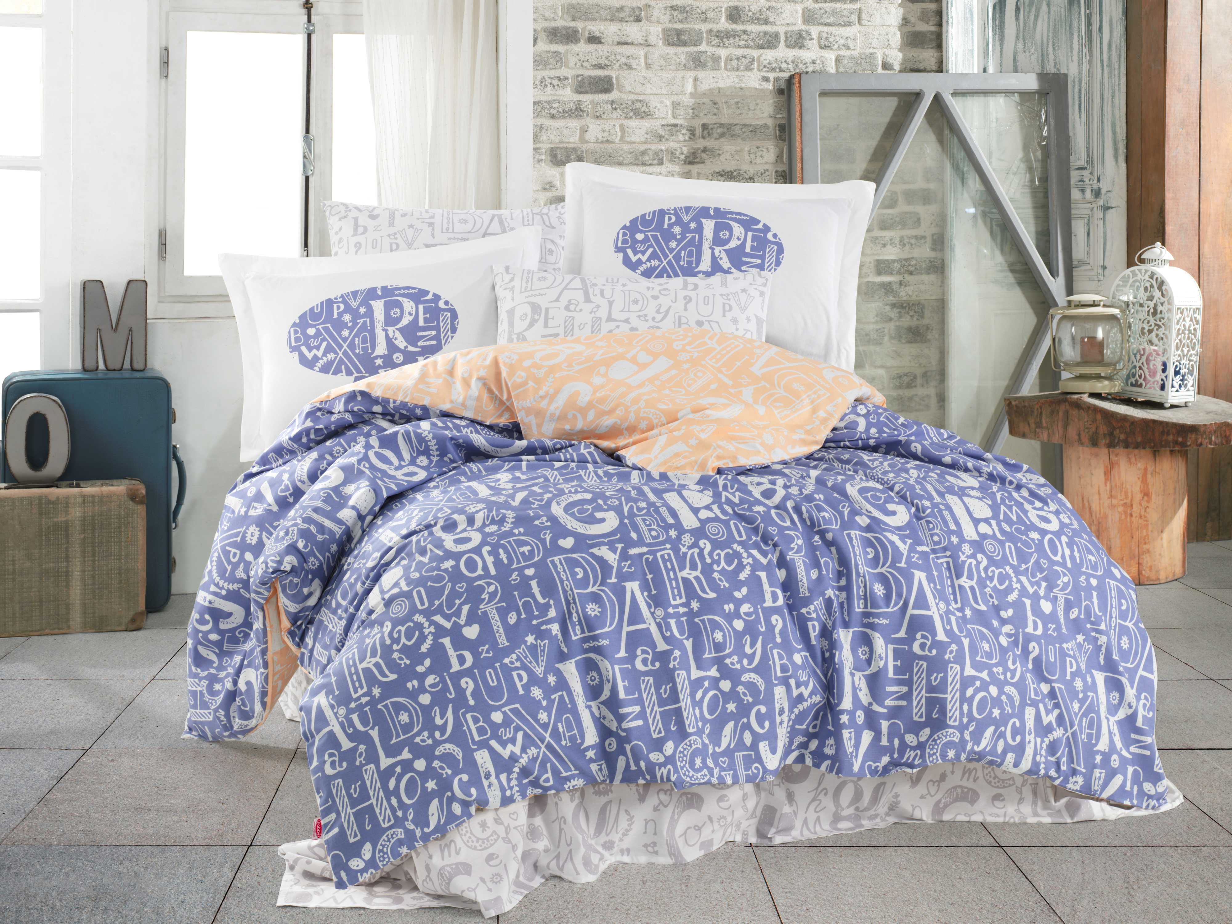 Комплект постельного белья Hobby Dream, поплин, полуторный, 220x160 см, лиловый (8698499142909) - фото 1