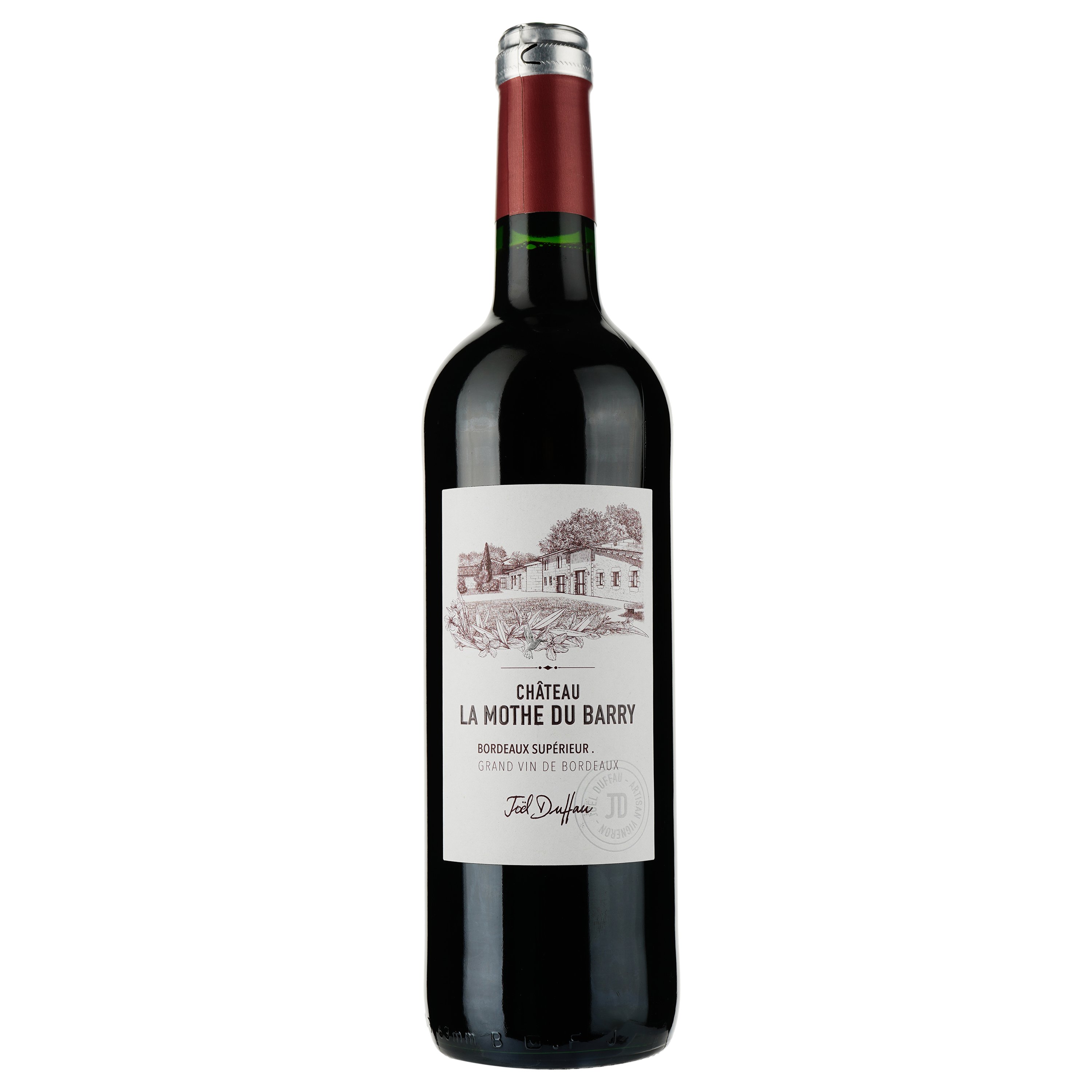 Вино Chateau La Mothe du Barry AOP Bordeaux Superieur 2021 красное сухое 0.75 л - фото 1