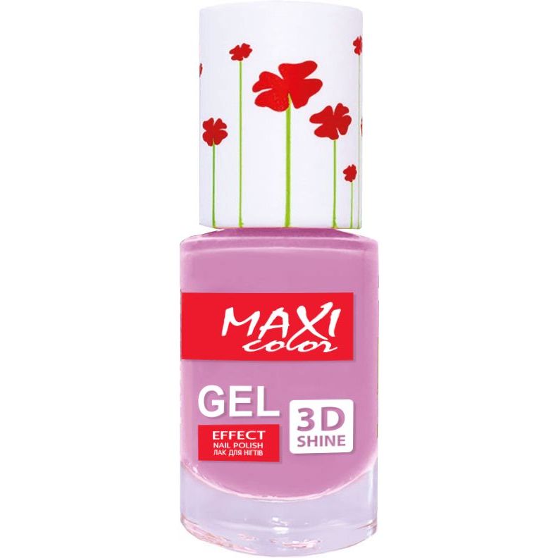Лак для нігтів Maxi Color Gel Effect Hot Summer відтінок 6, 10 мл - фото 1