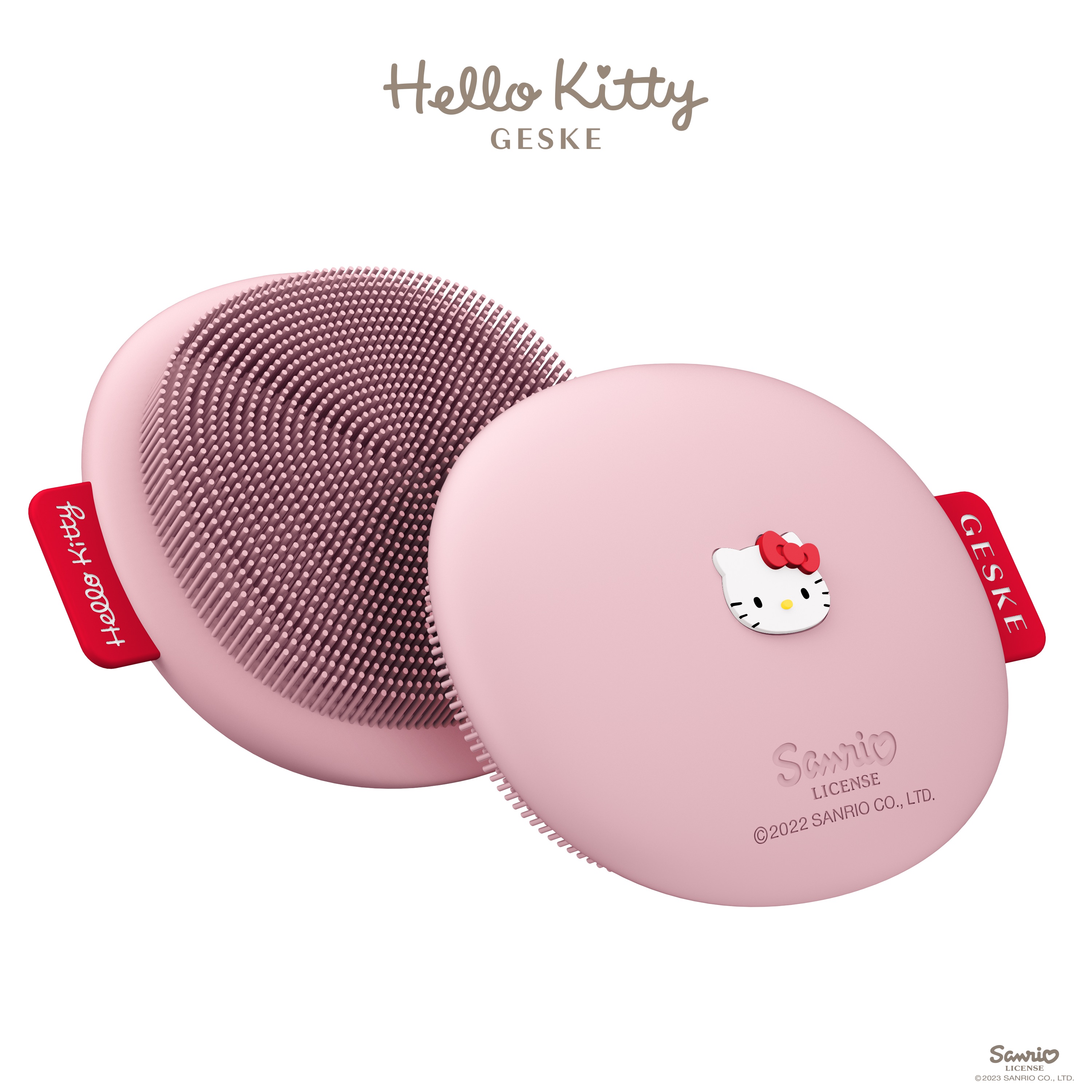 Щітка для обличчя GESKE Facial Brush З в 1 by Hello Kitty рожева - фото 3