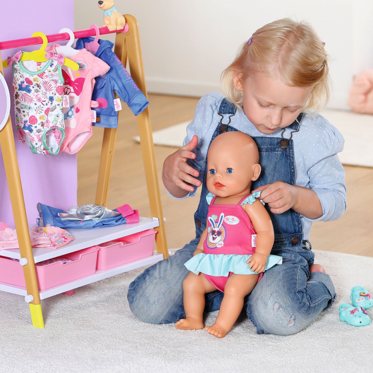 Одежда для куклы Baby Born Яркий купальник 43 см (833636-2) - фото 6