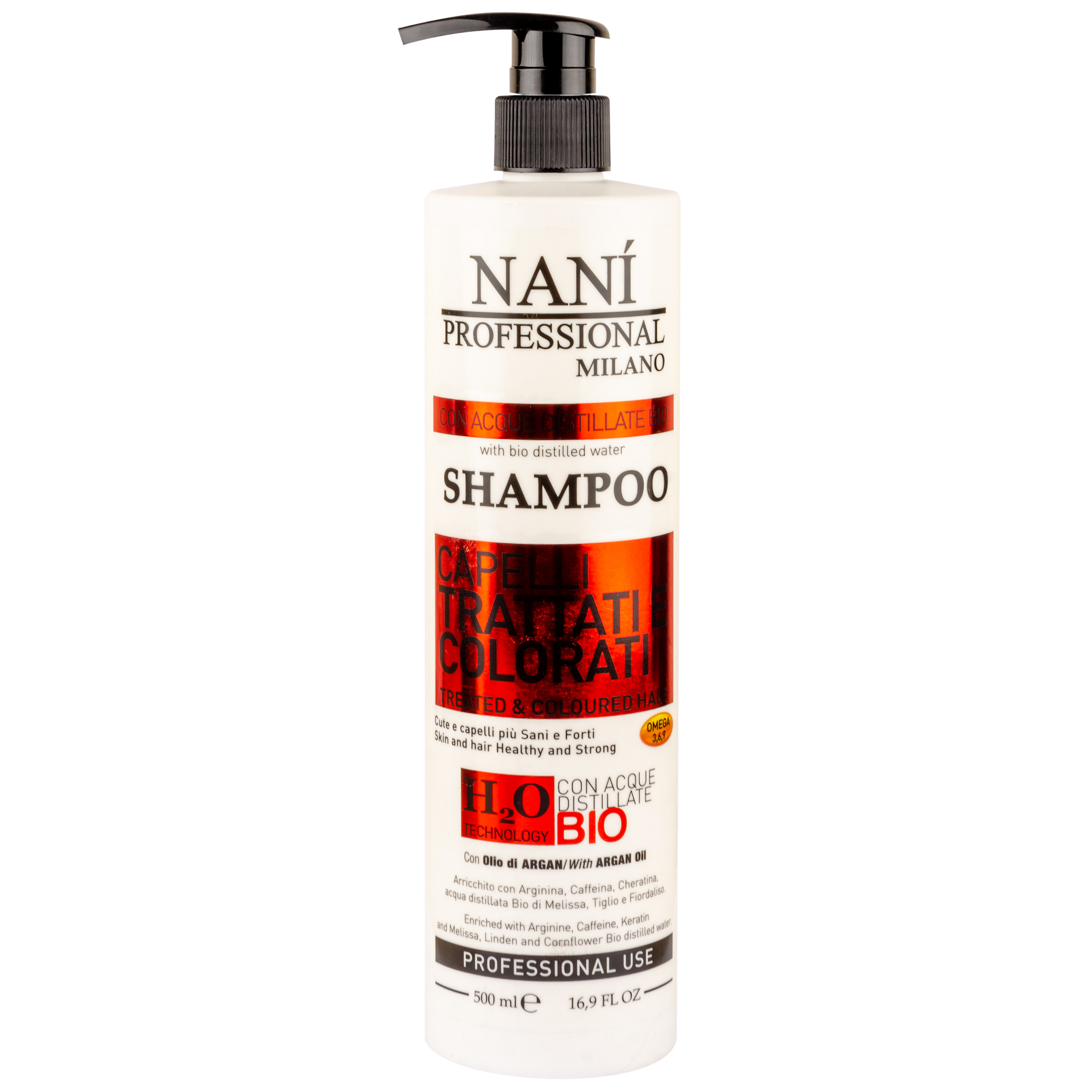 Шампунь Nani Professional, для фарбованого та пошкодженого волосся, 500 мл (NPSCT500) - фото 1