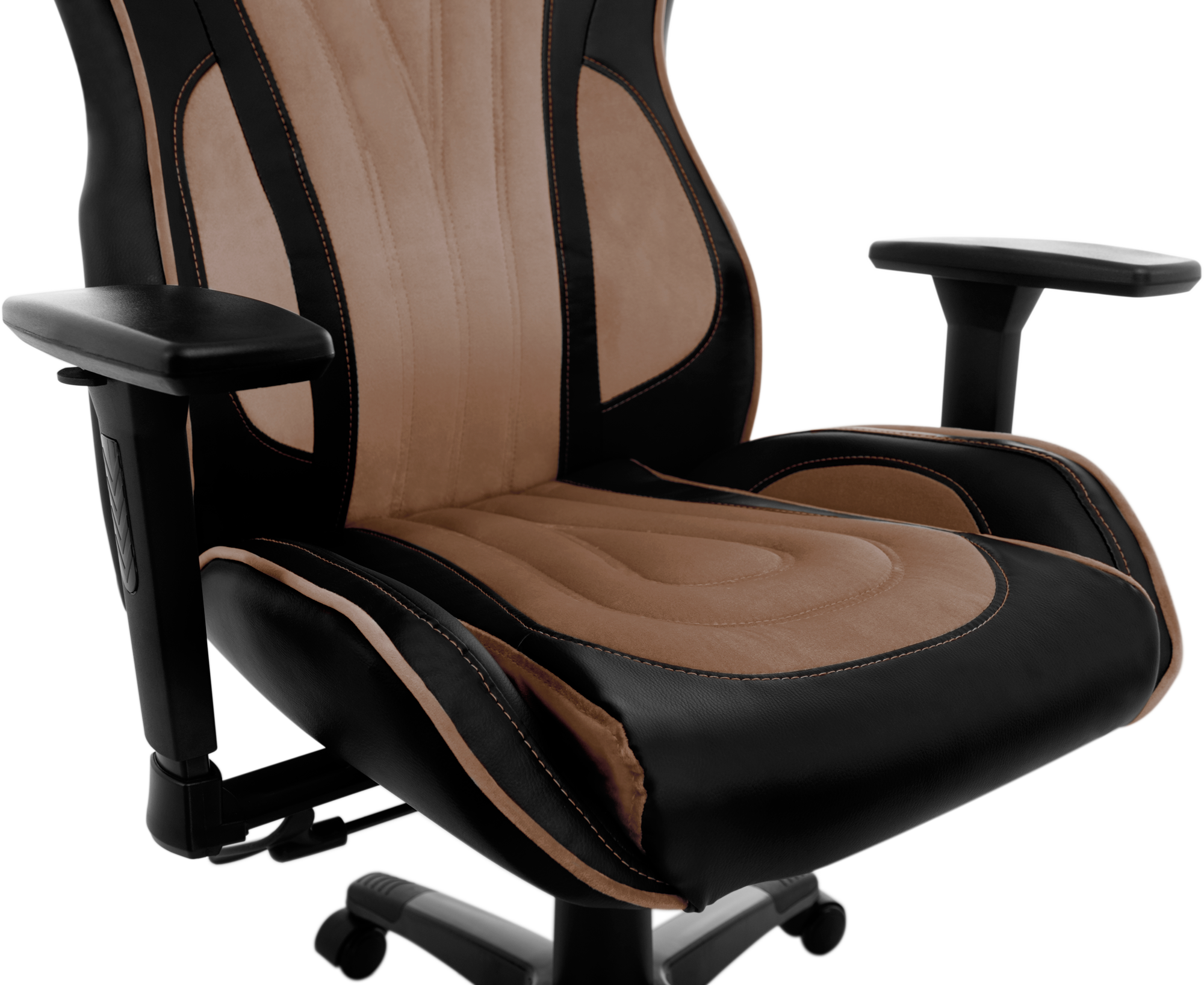 Геймерське крісло GT Racer чорне коричневе (X-2645 Black/Brown) - фото 8