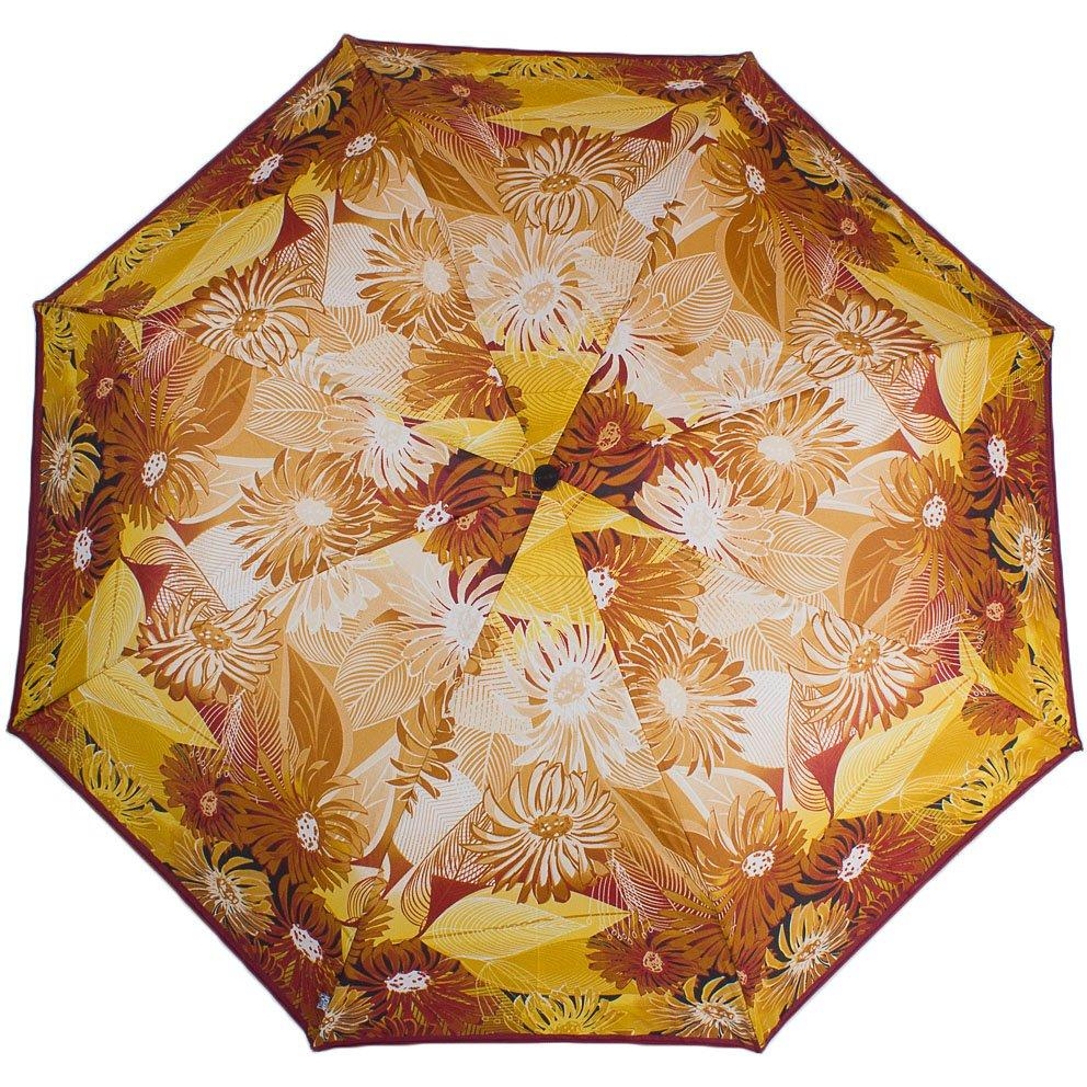 Жіноча складана парасолька повний автомат Airton 98 см коричнева - фото 1