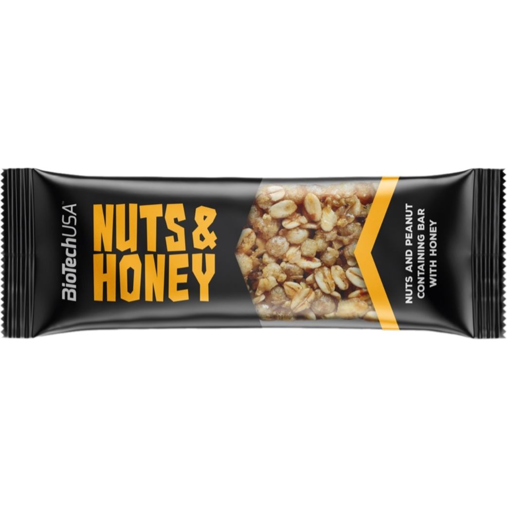 Батончик BioTech Nuts and Honey 35 г - фото 1