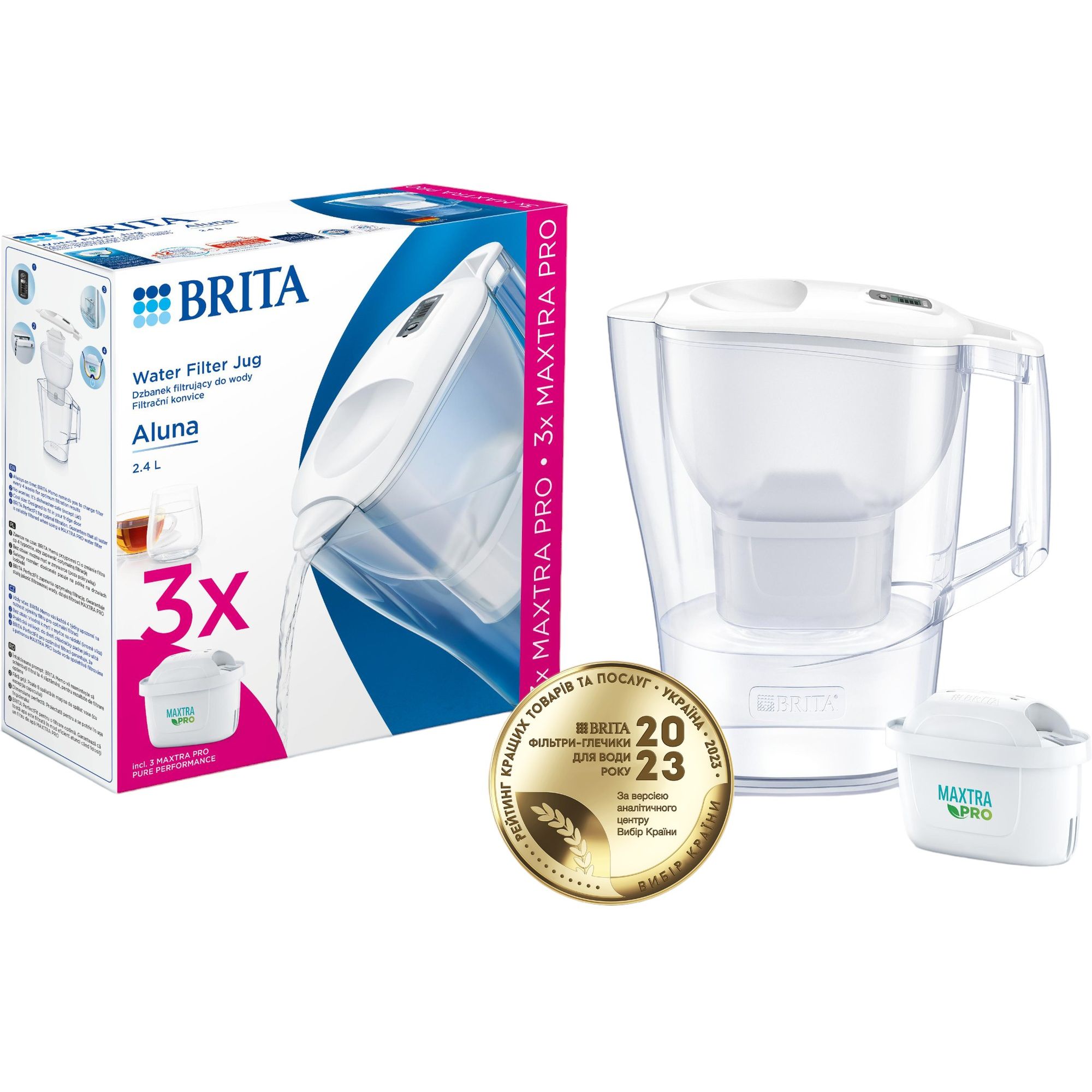 Фильтр-кувшин Brita Marella MXpro белый 2.4 л + 3 картриджа (1052791) - фото 3