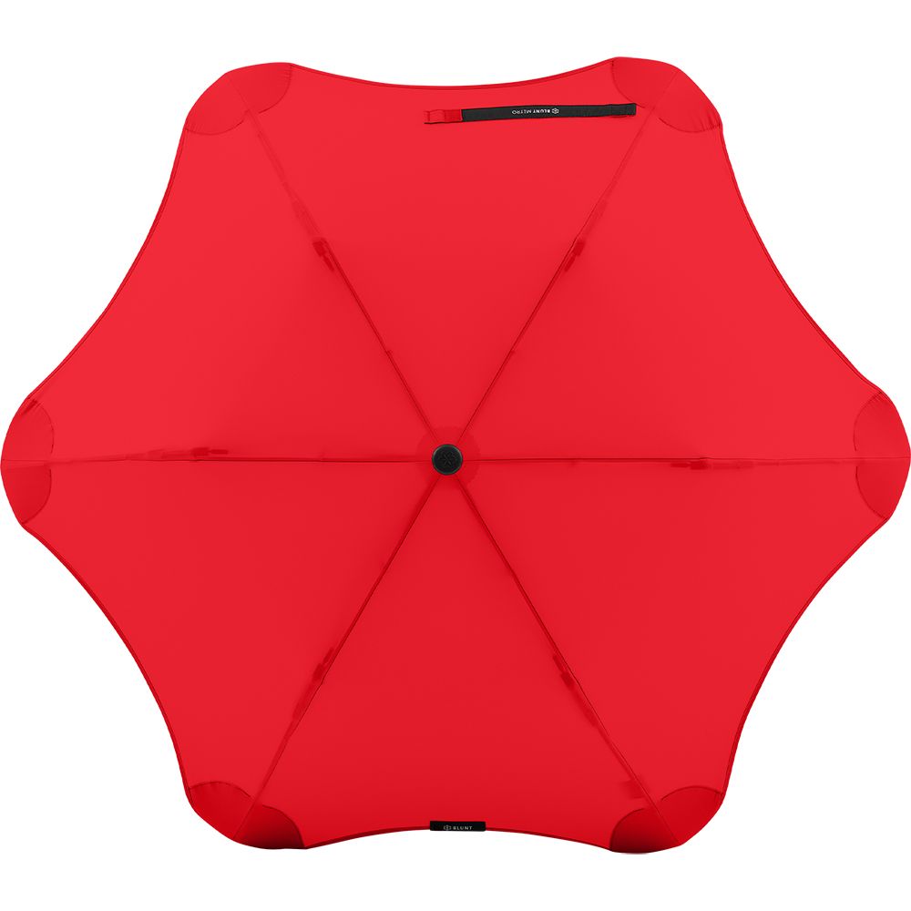 Жіноча складана парасолька напівавтомат Blunt 100 см червона - фото 2