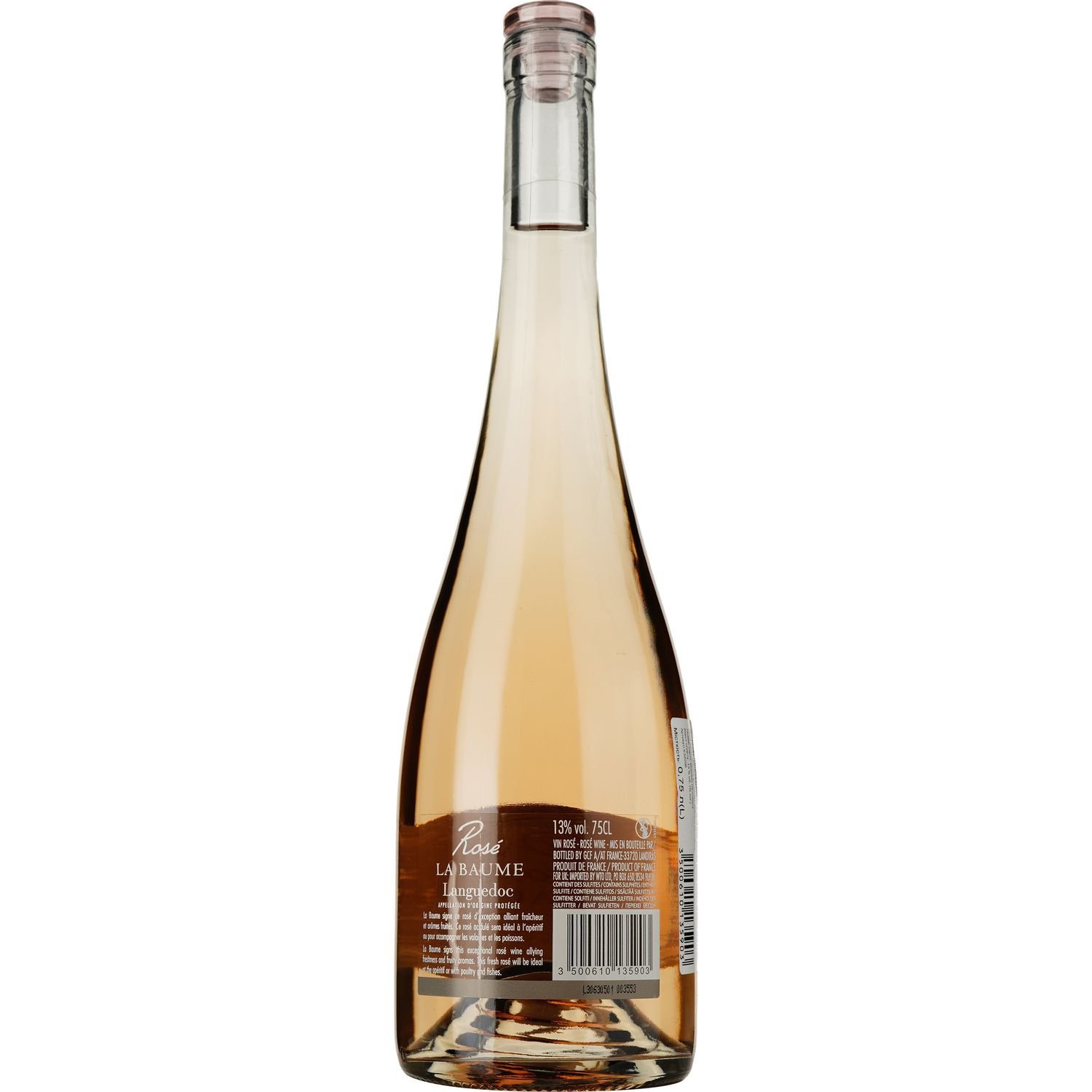 Вино Domaine De La Baume Rose AOP Languedoc 2022 розовое сухое 0.75 л - фото 2