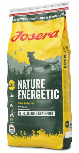 Беззерновой сухой корм для активных собак Josera Nature Energetic Adult, с мясом птицы, 15 кг - фото 1
