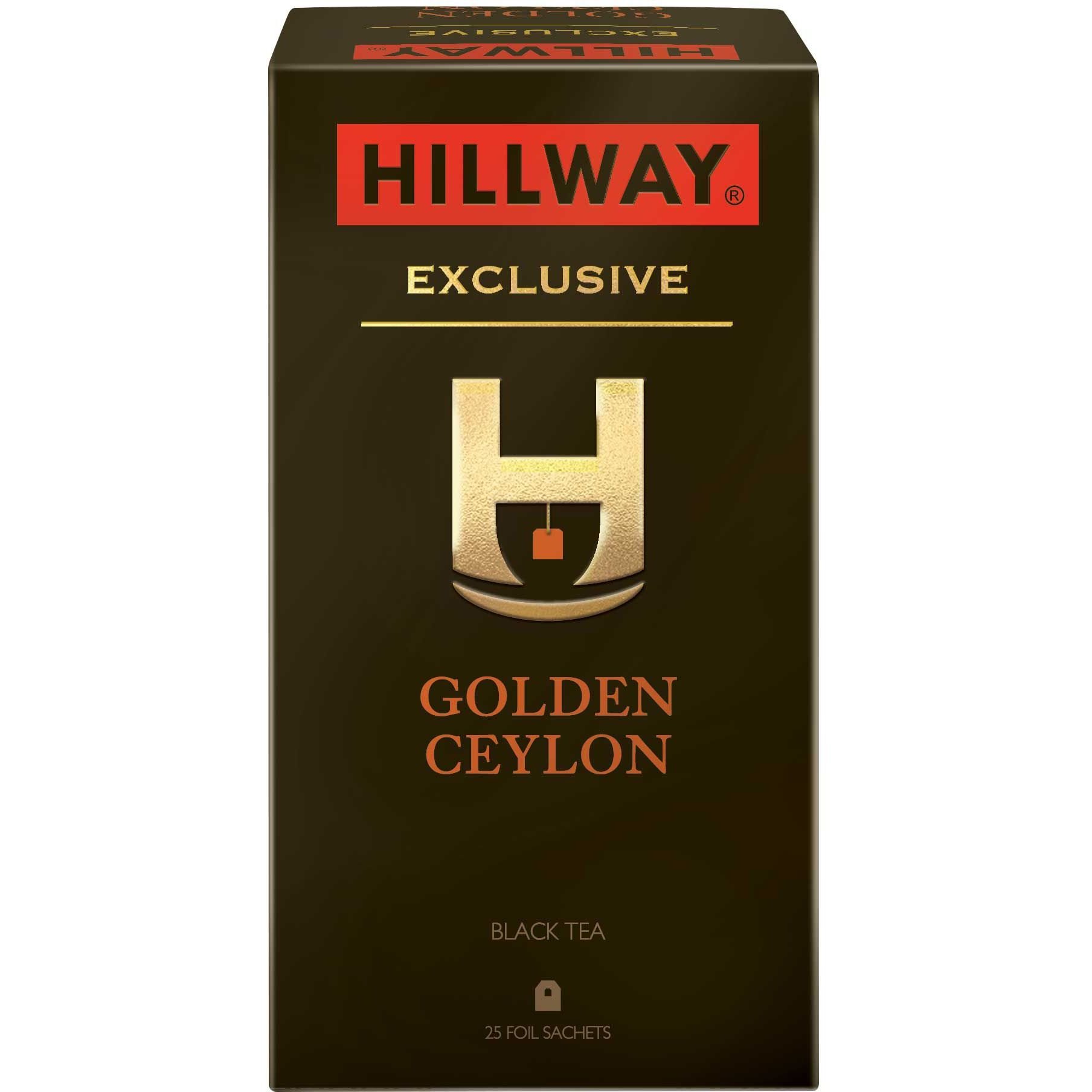 Чай чорний Hillway Exclusive Golden Ceylon 50 г (25 шт. х 2 г) (842970) - фото 1