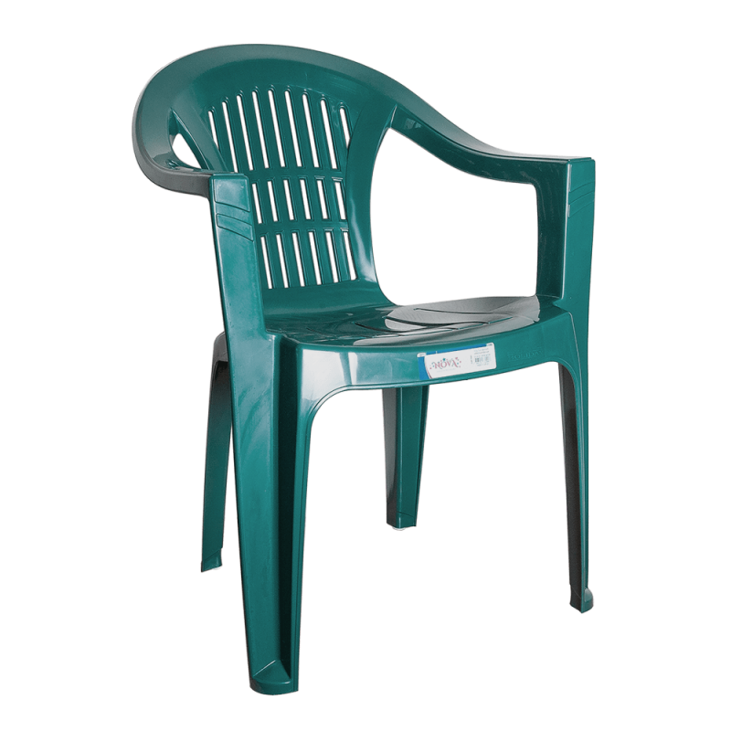 Кресло пластиковое Irak Plastik Bahar EKO, зеленый (HK340) - фото 1