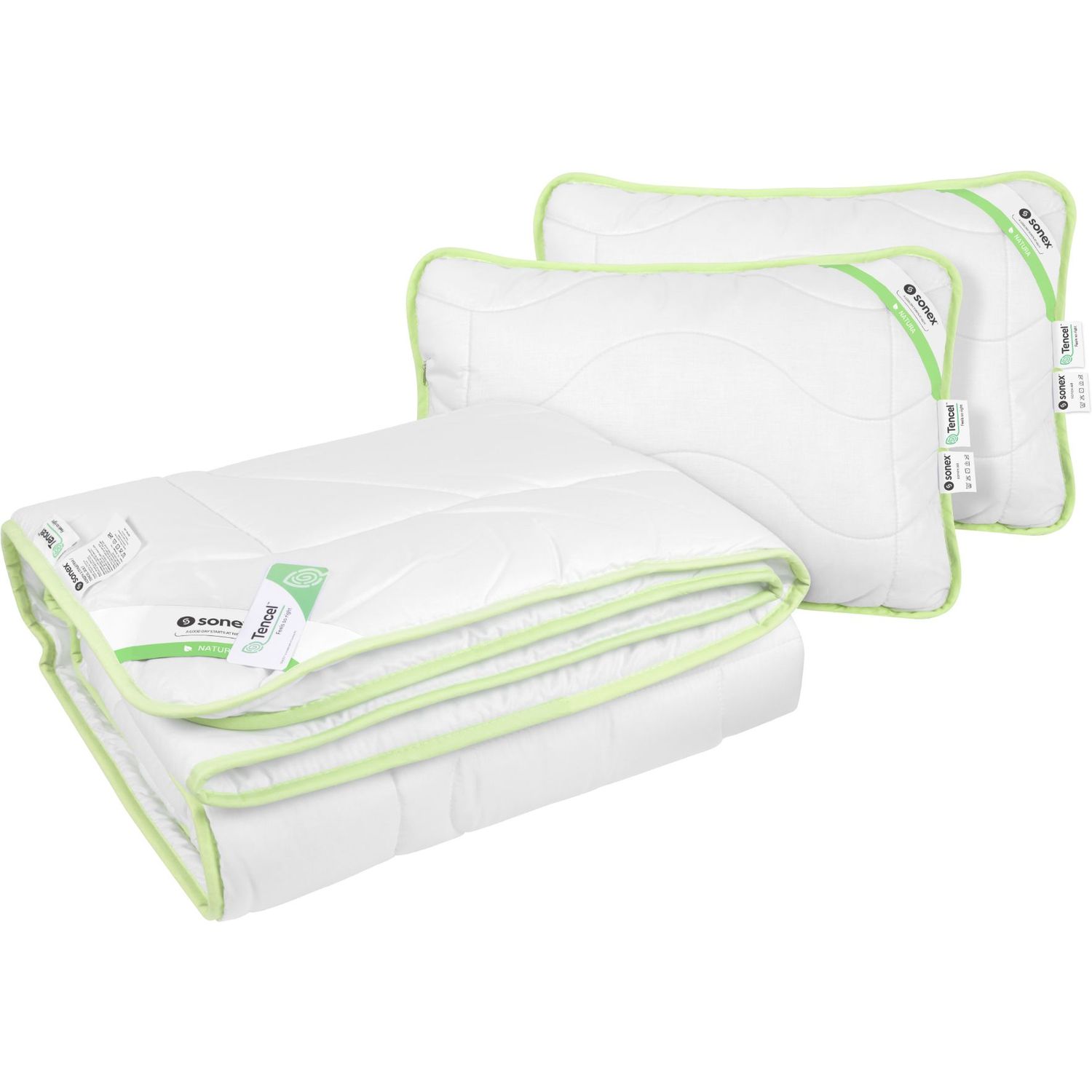 Набор Sonex с тенцелем легкий: одеяло 200х220 см + 2 подушки 50х70 см (SO102197) - фото 1