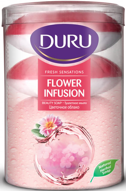 Мыло Duru Fresh Sensations Цветочное облако, 4 шт. по 110 г - фото 1