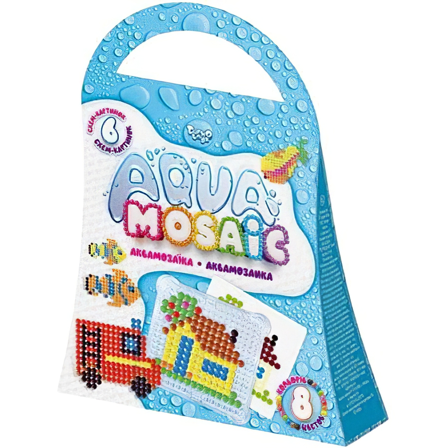 Набор креативного творчества аквамозаика Danko Toys Aqua Mosaic AM-02-01 Вид 5 - фото 1