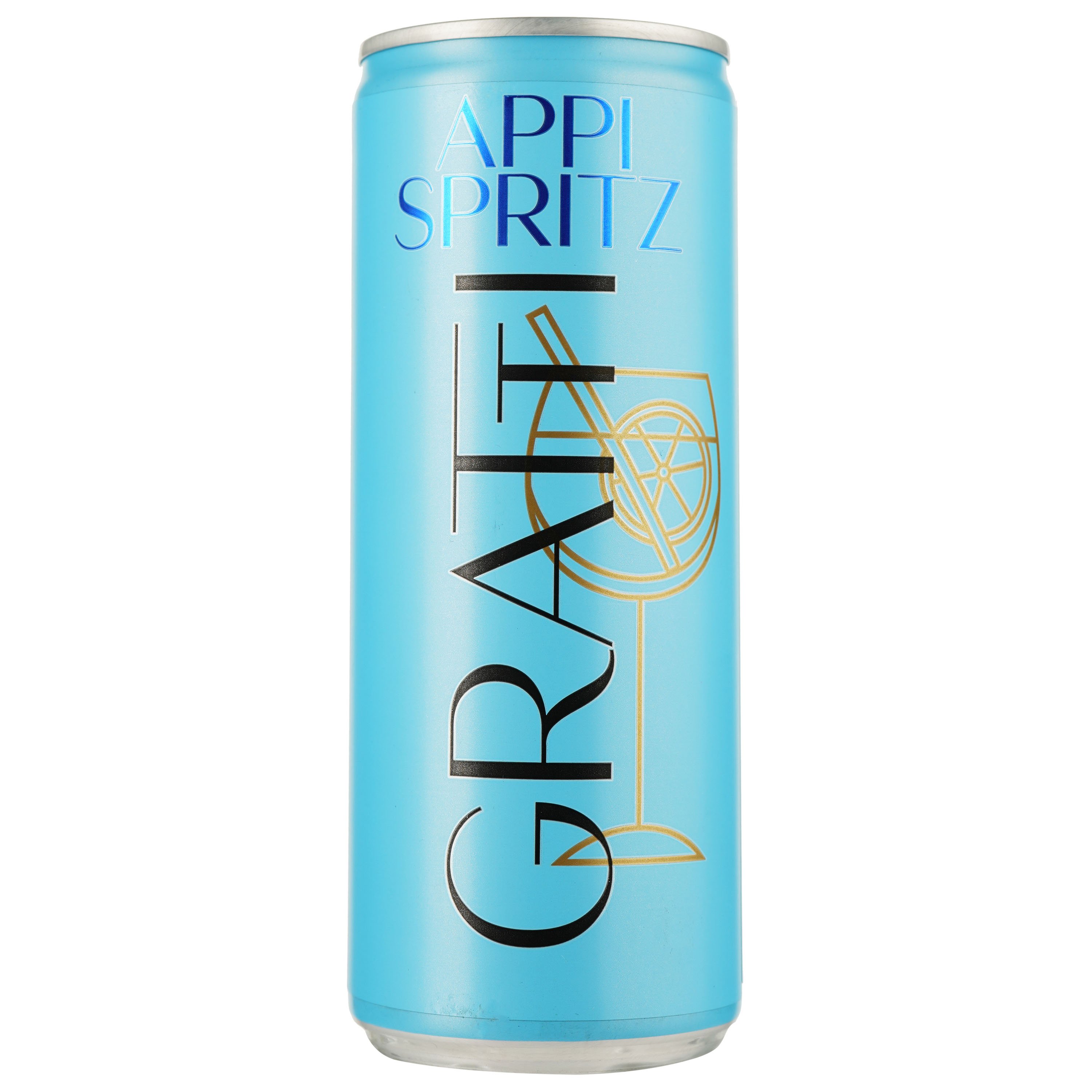 Слабоалкогольний газований напій Gratti Appi Spritz 4.5% 0.25 з/б - фото 1
