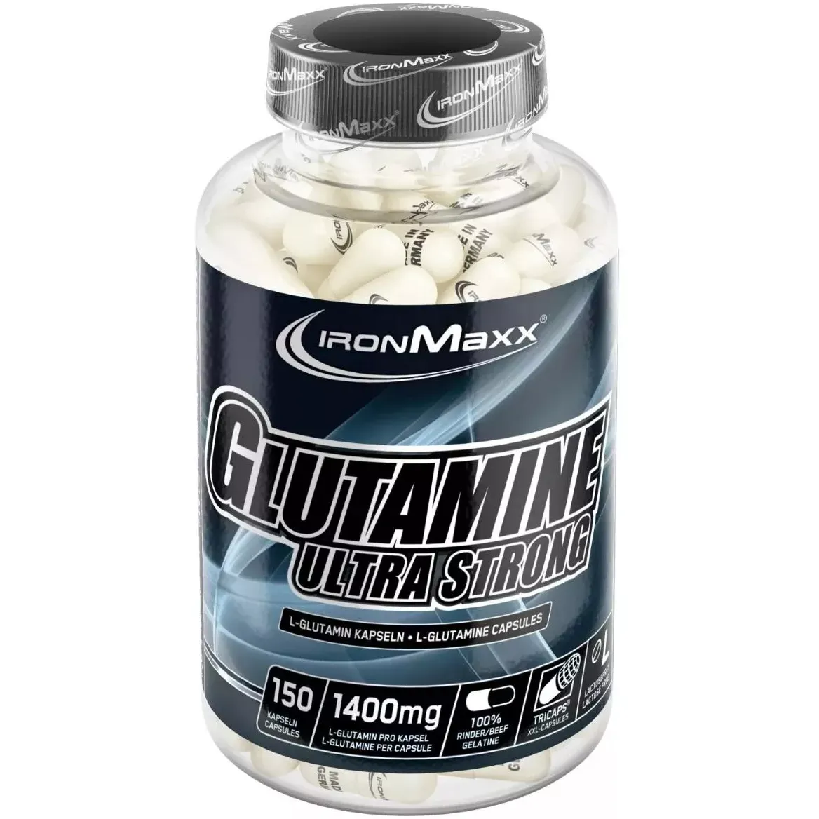 Глютамин IronMaxx Glutamine Ultra Strong 150 капсул - фото 1