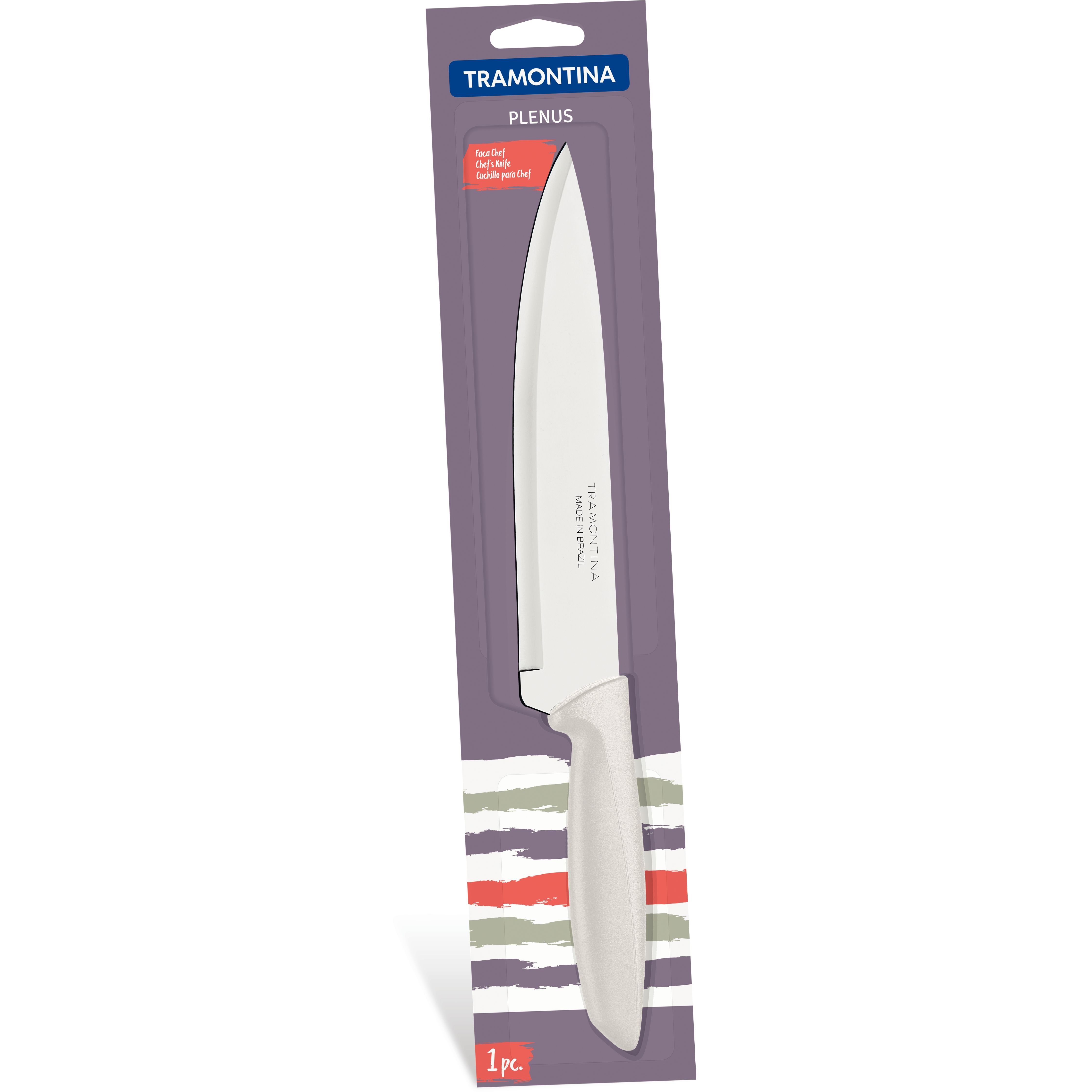 Нож Chef Tramontina Plenus light grey 203 мм (23426/138) - фото 3