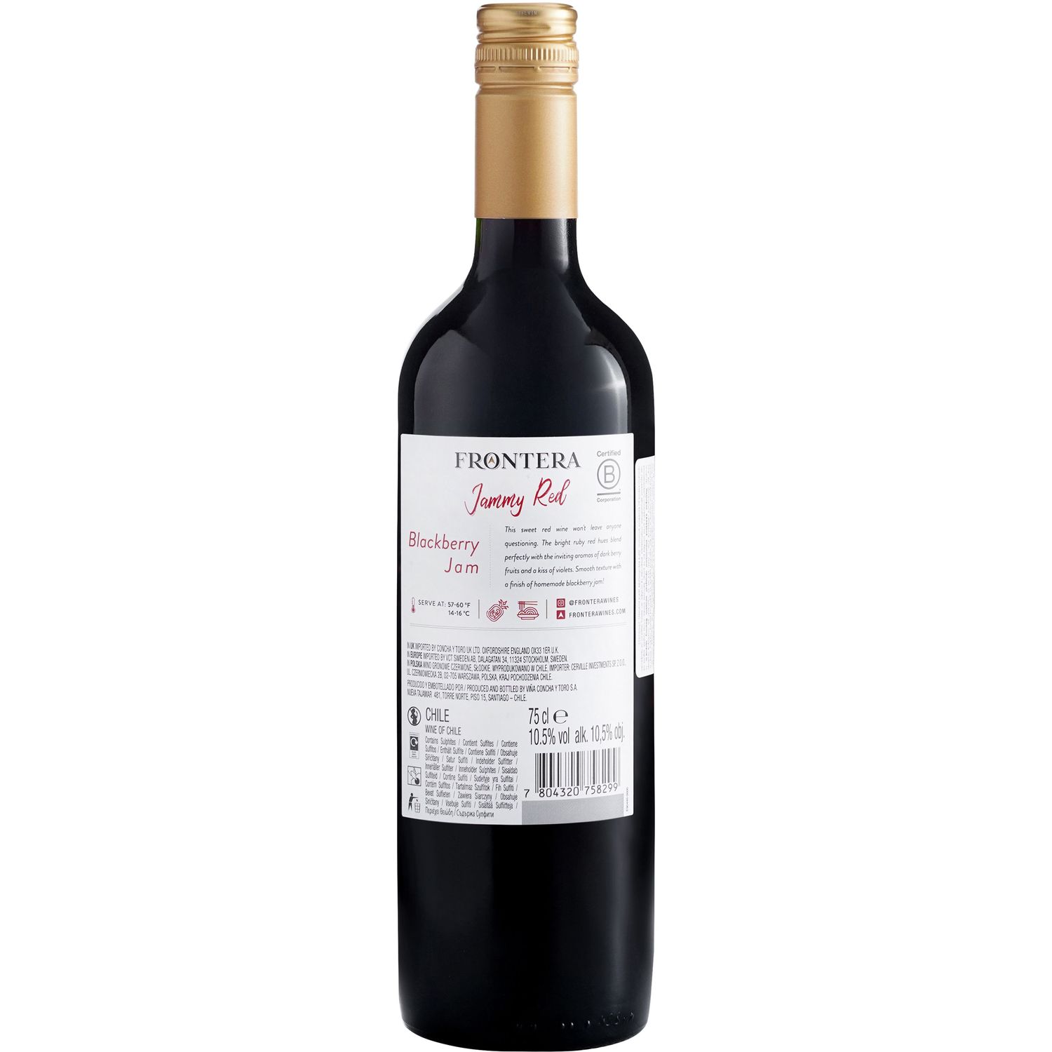 Вино Frontera Jammy Red червоне напівсолодке 0.75 л - фото 2